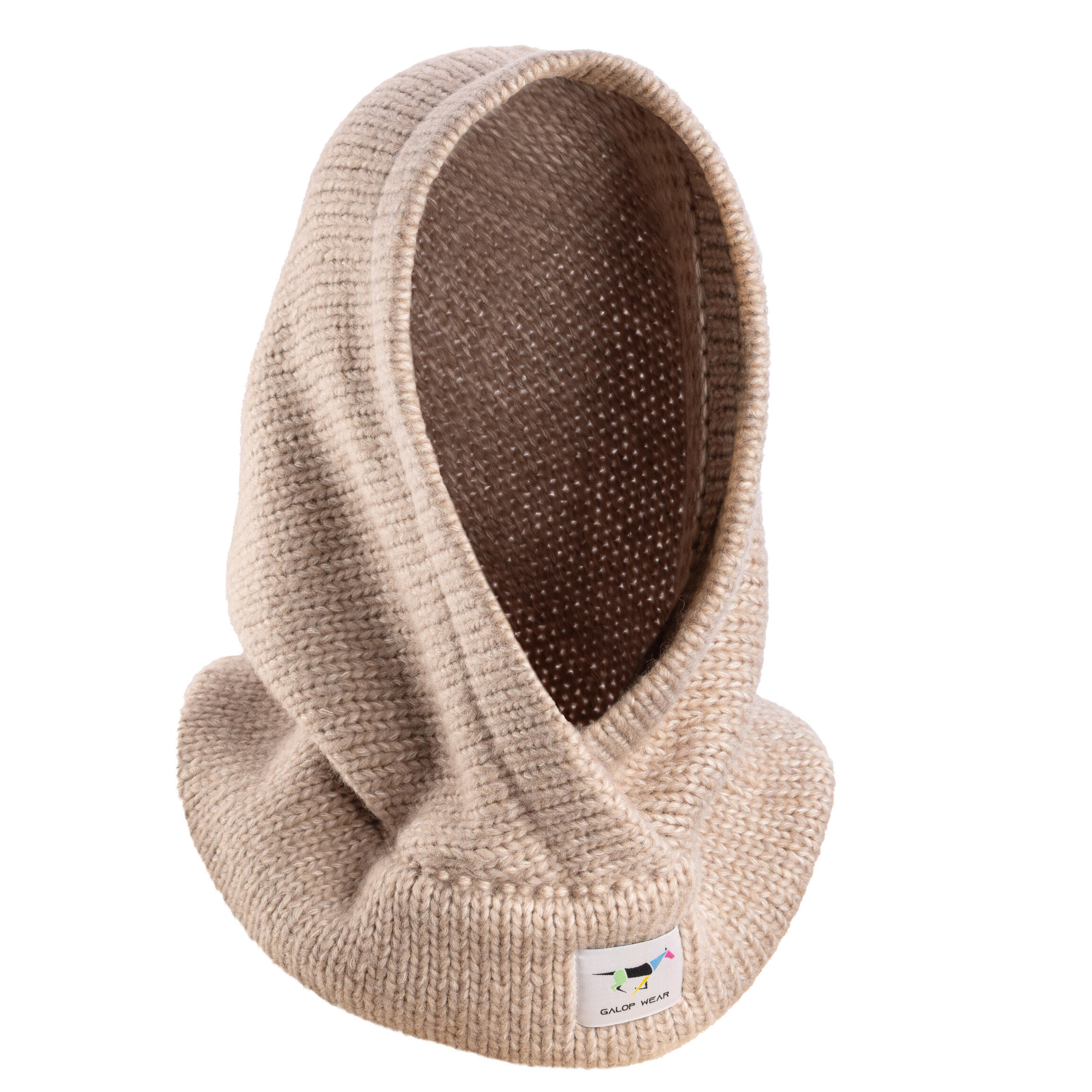 Balaclava Komin jeździecki GALOP WEAR wełna merino z bawełną