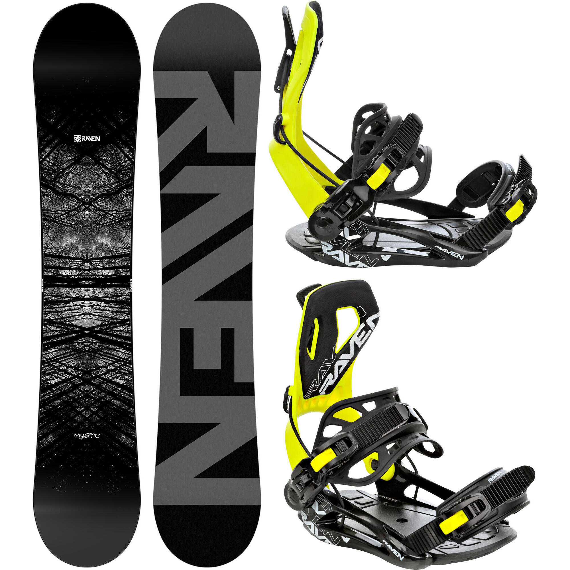 Zestaw Deska snowboardowa Raven Mystic + wiązania Raven FTM450