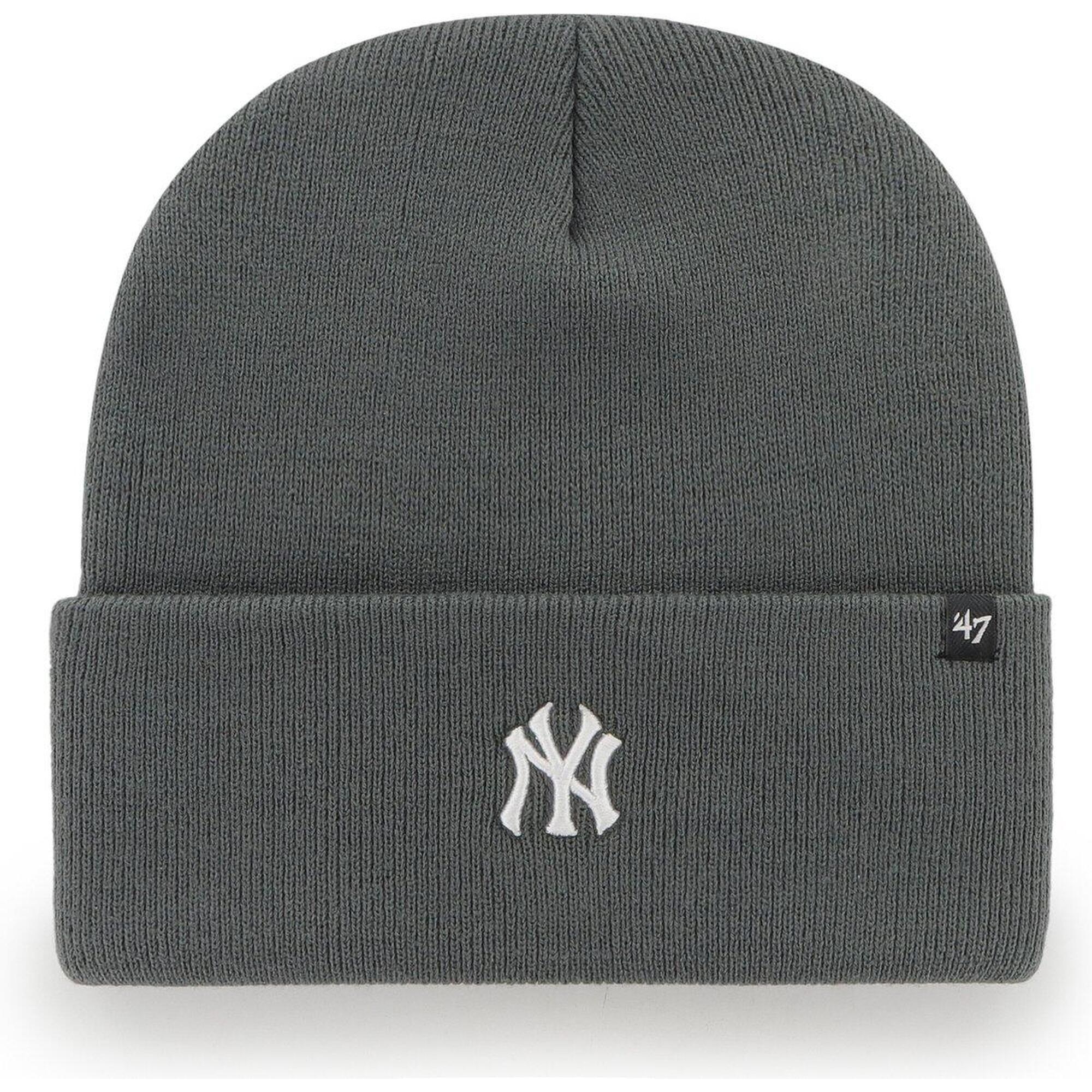 Czapka - Beanie - Base Runner - Logo NY Yankees - szary