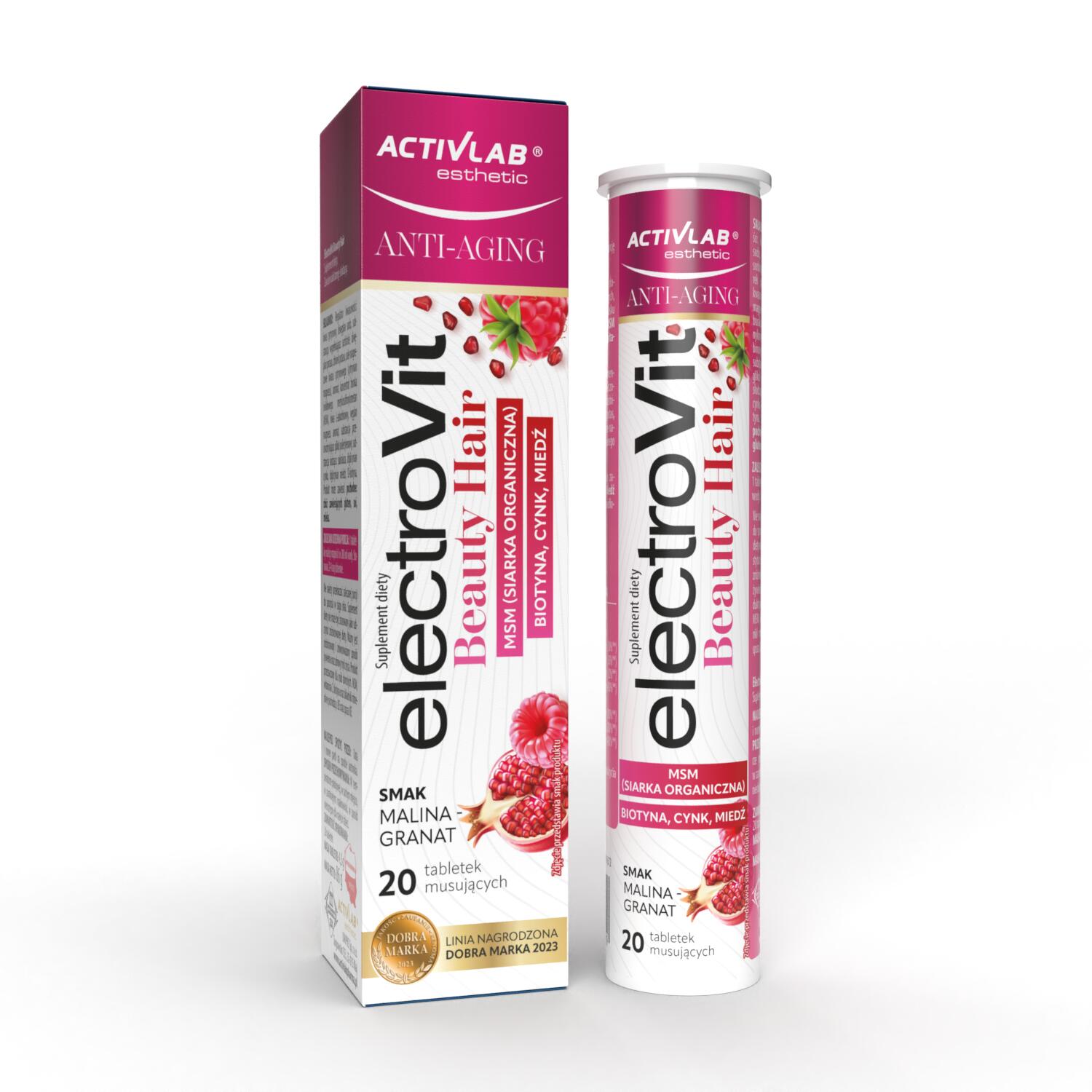 Zdrowe włosy MSM biotyna cynk ElectroVit BEAUTY Hair Activlab Esthetic