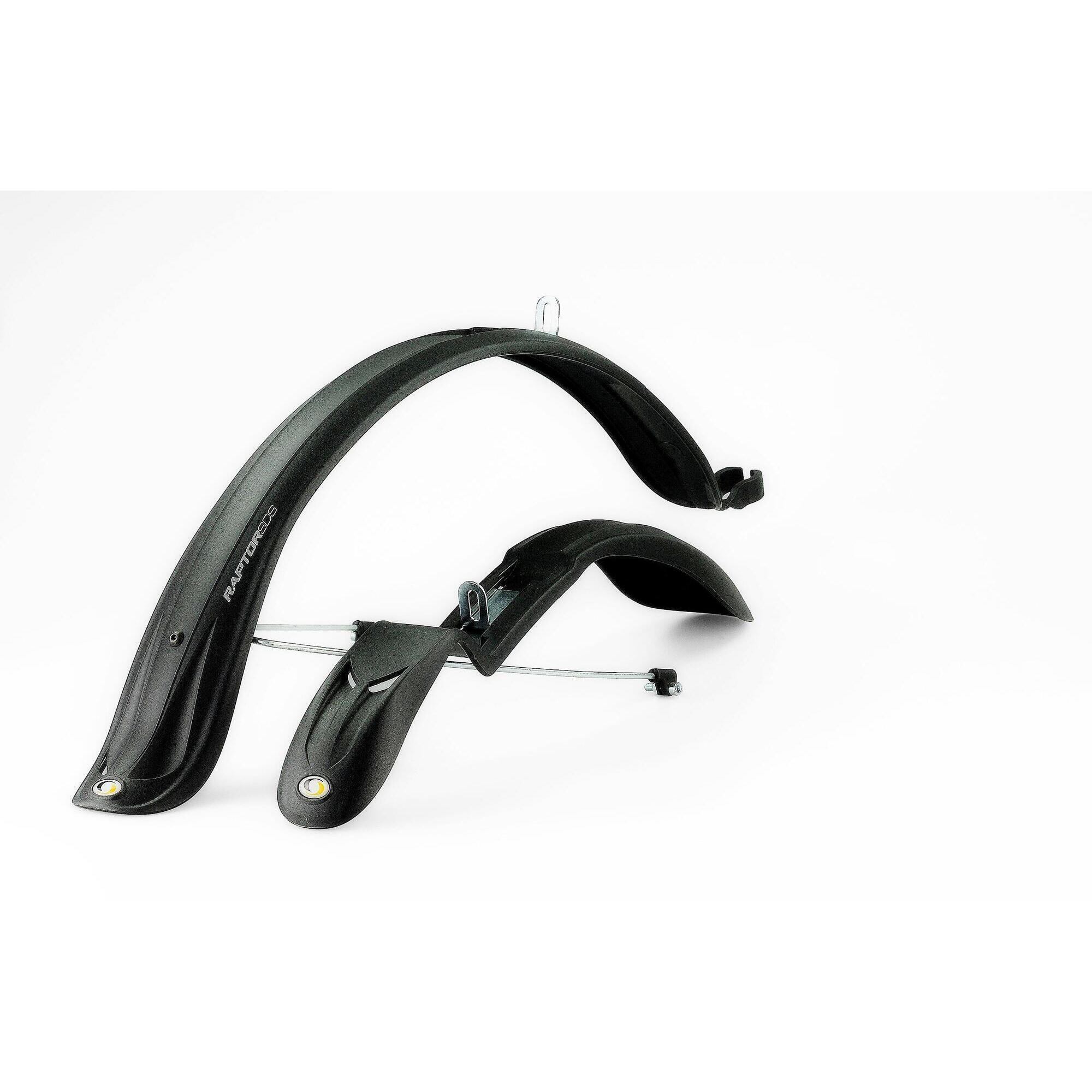 Błotniki Simpla RAPTOR SHORT STAYS plastikowy P+T z drutem CZARNE