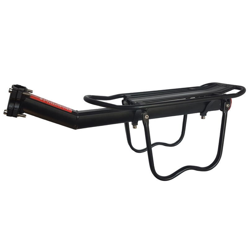 Bagażnik rowerowy Velotech na wspornik siodła.