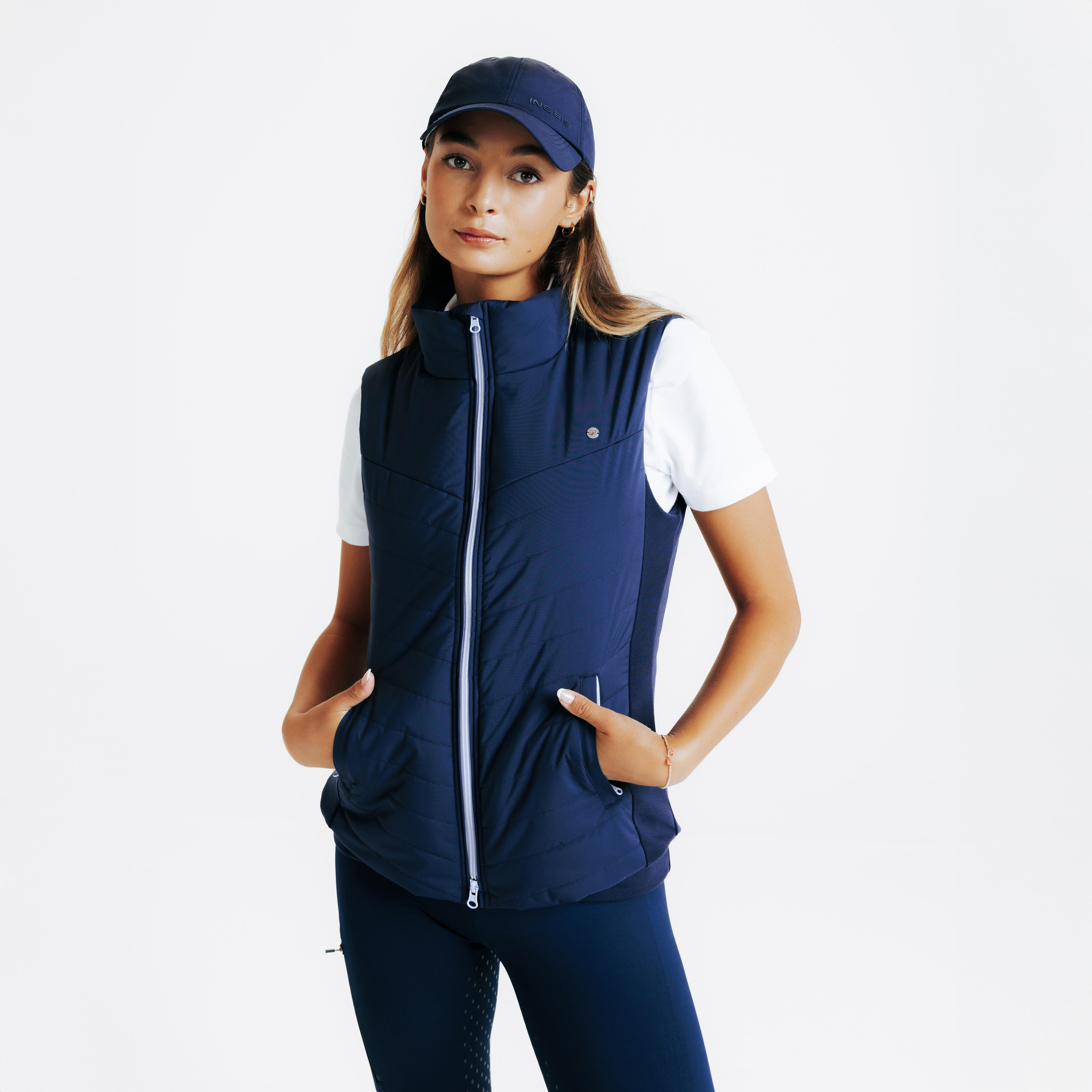 Kamizelka jeździecka damska Fouganza 500 ciepła