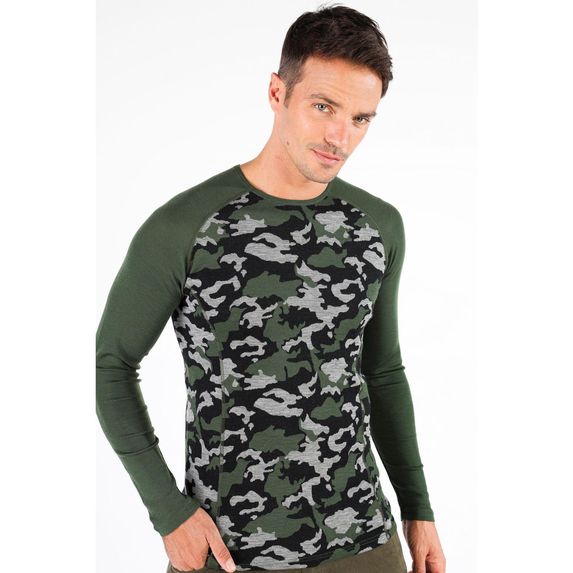 Koszulka męska z długim rękawem z 100% wełny Merino (230 g/m²) Woolona Asker