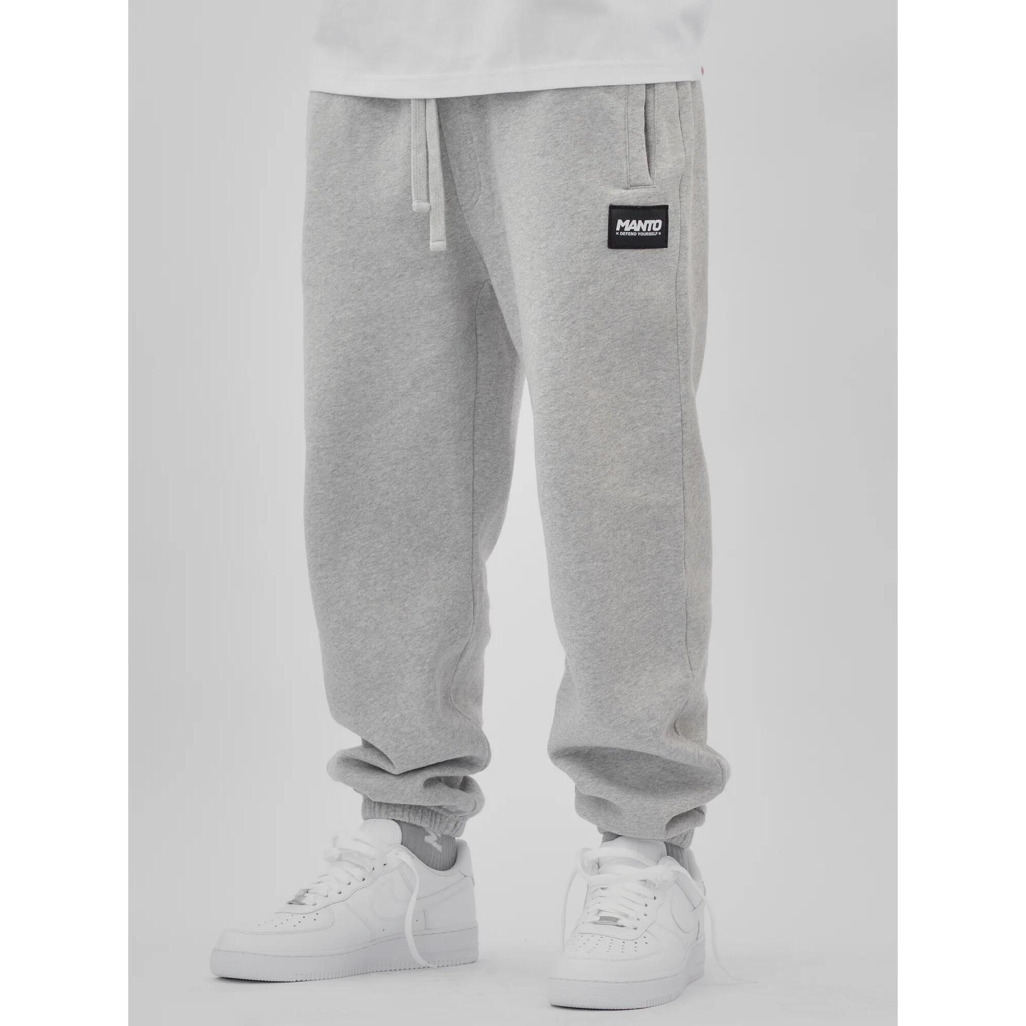 MANTO spodnie dresowe LABEL 25 melanż