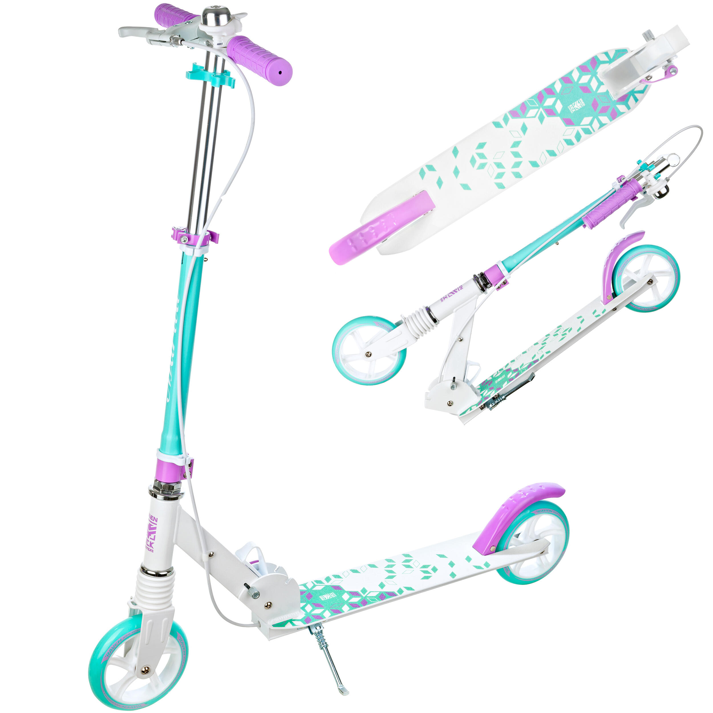 Hulajnoga Raven Marita 145mm z hamulcem amortyzatorem i dzwonkiem