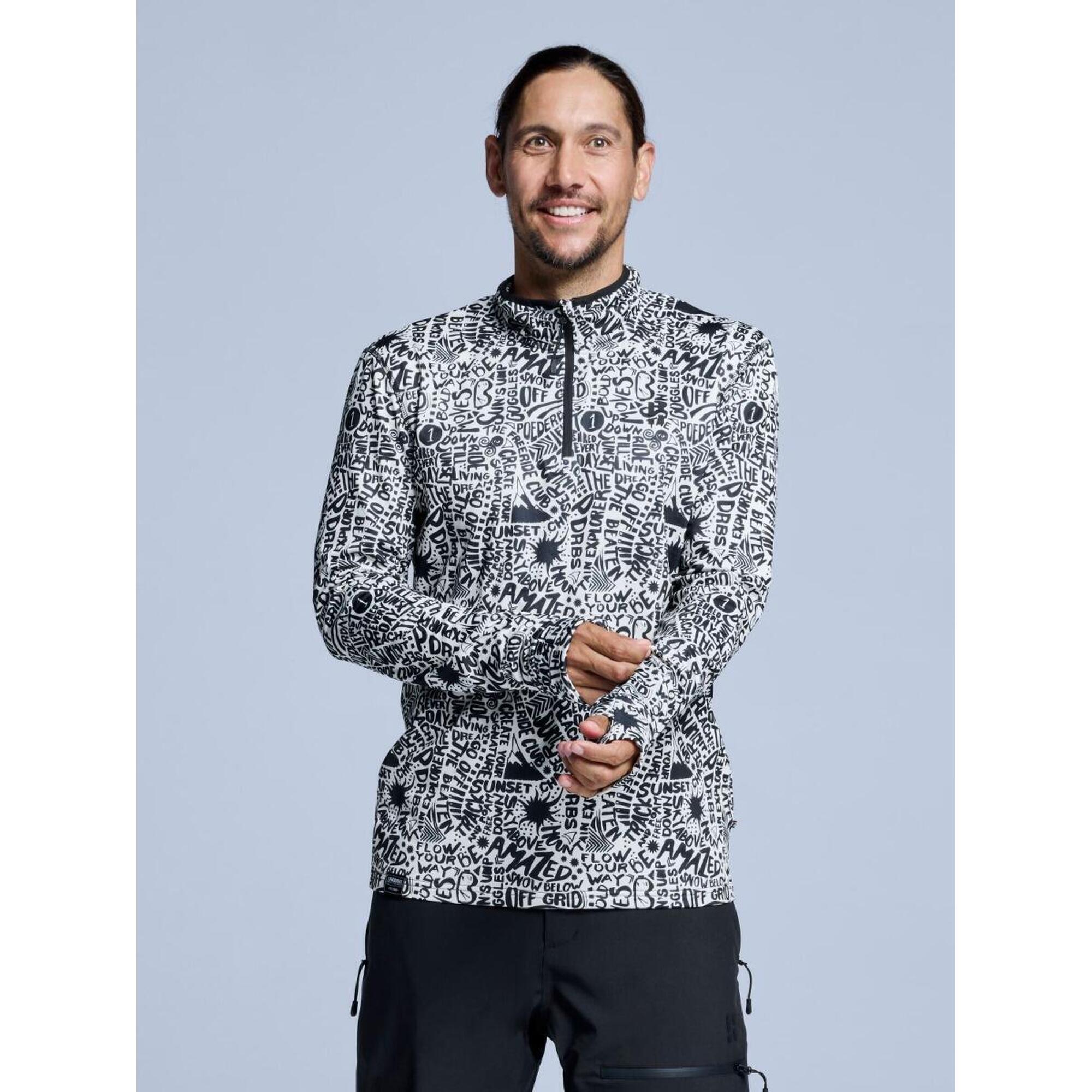 Bluza narciarska - Męska - Cabin Life - biała