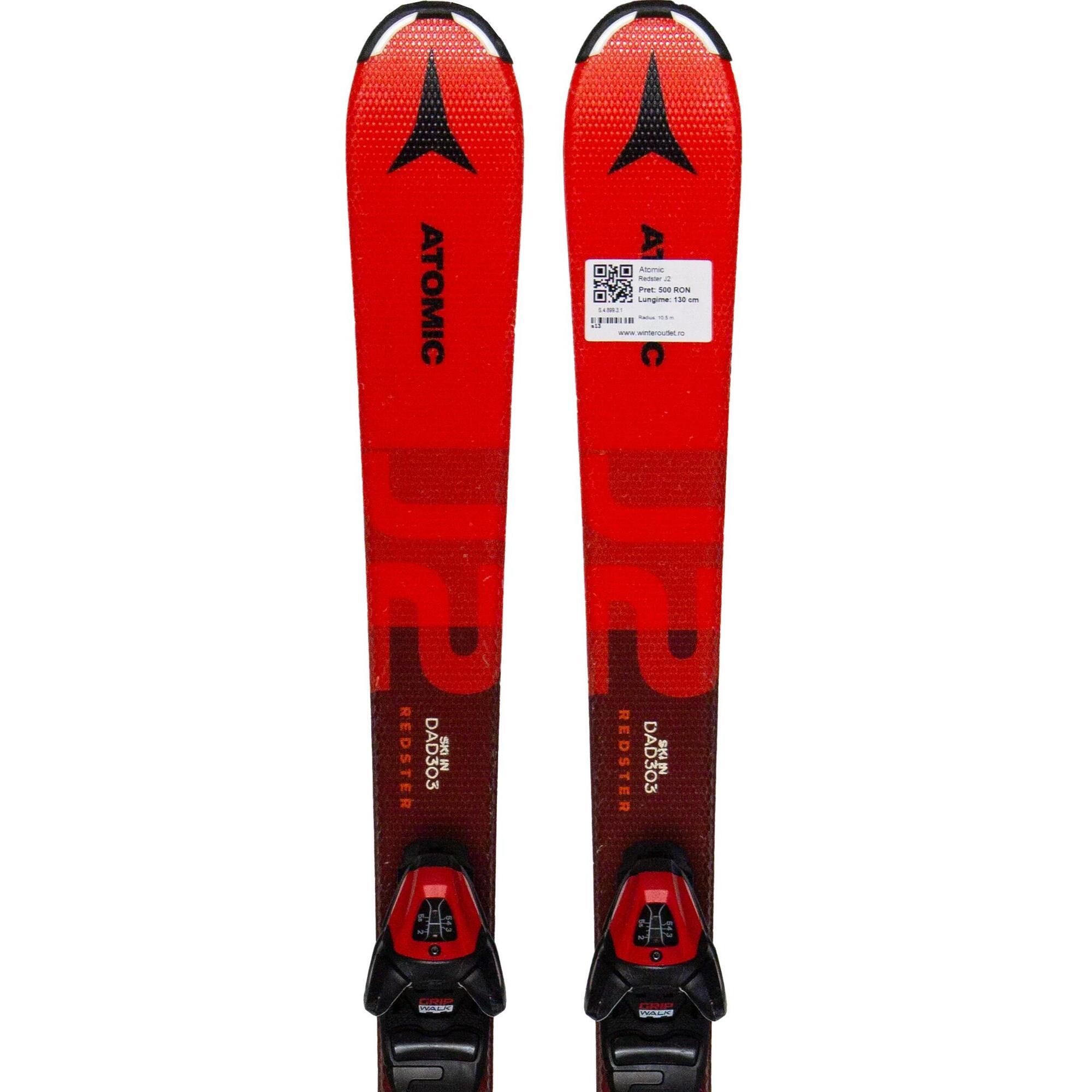 Second Life- Narty ATOMIC Redster J2, 130 cm - Stan bardzo dobry