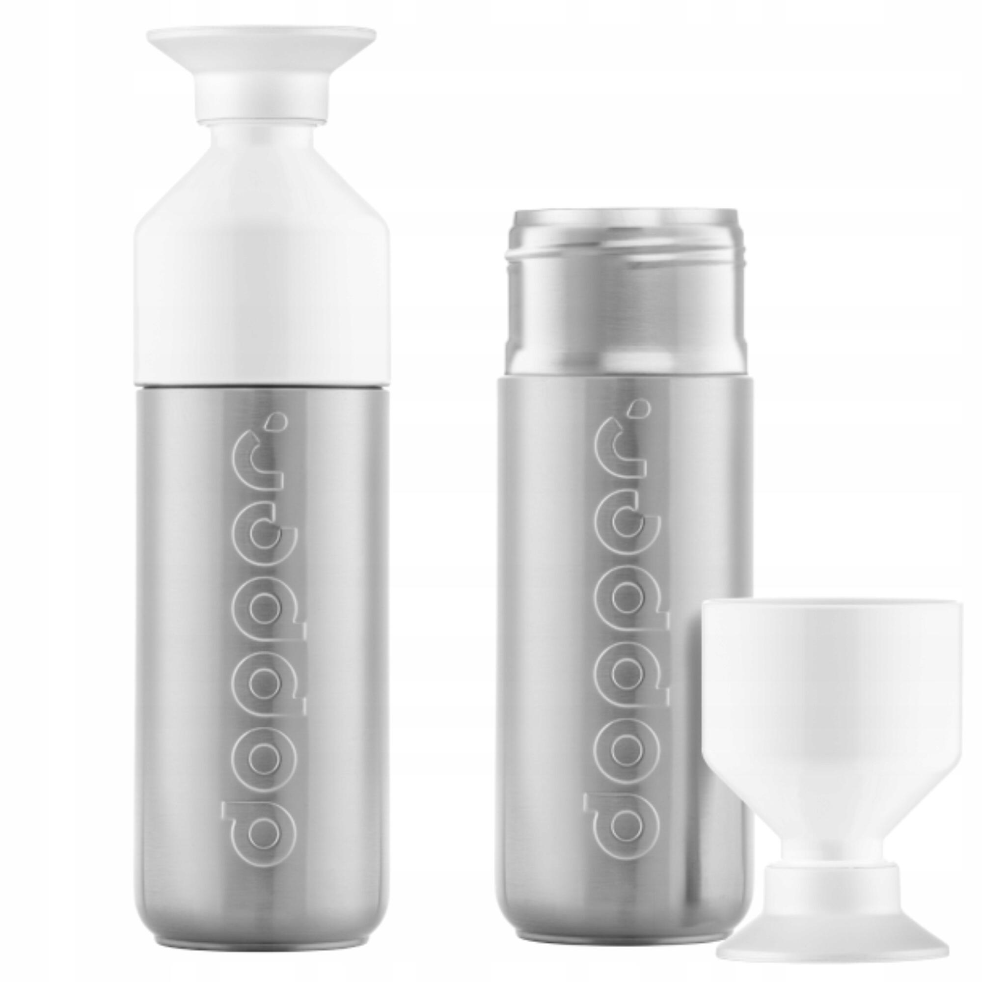 Butelka termiczna Dopper Silver Insulated 580 ml z kubkiem termos stalowa