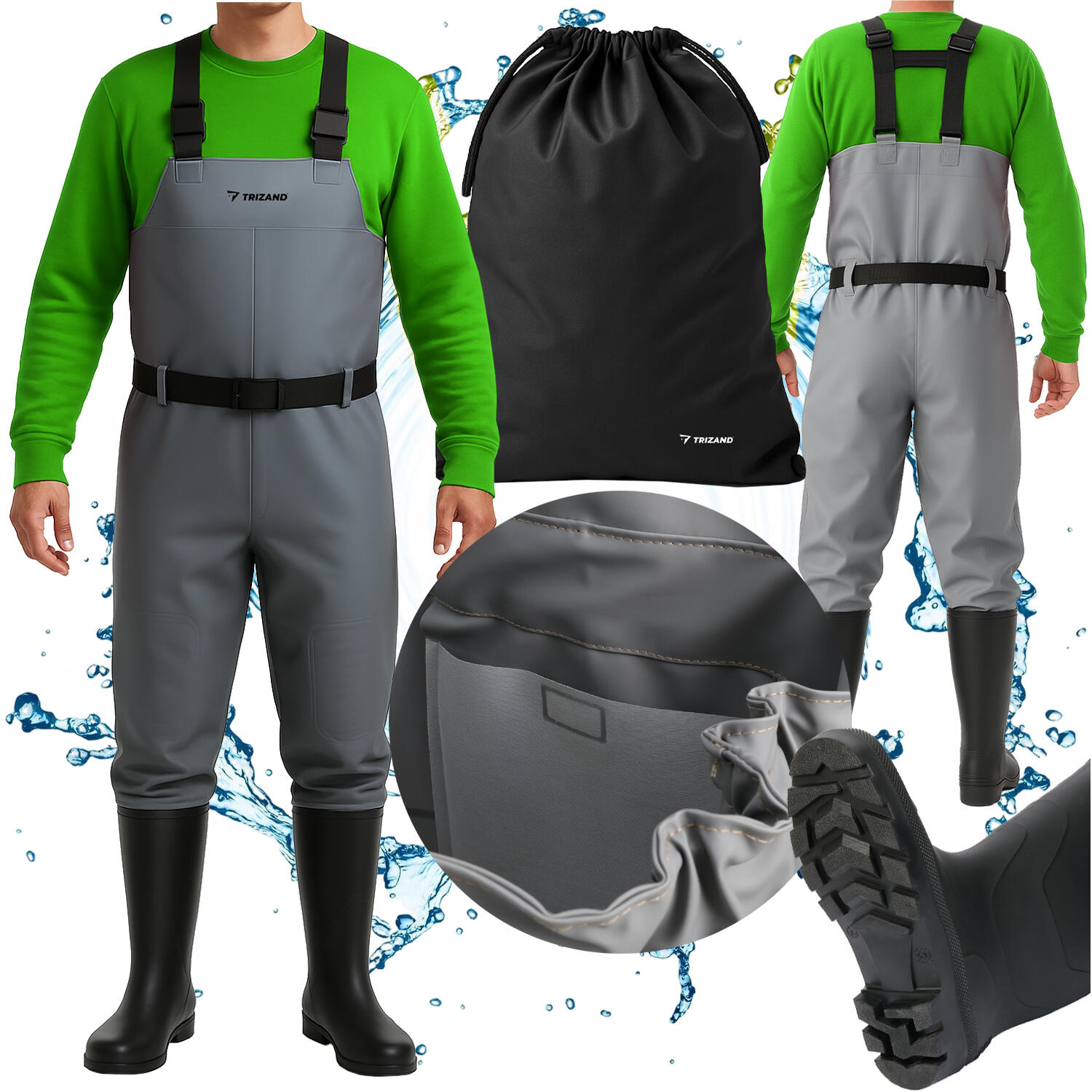 Wodery Wędkarskie Spodniobuty na Ryby 43