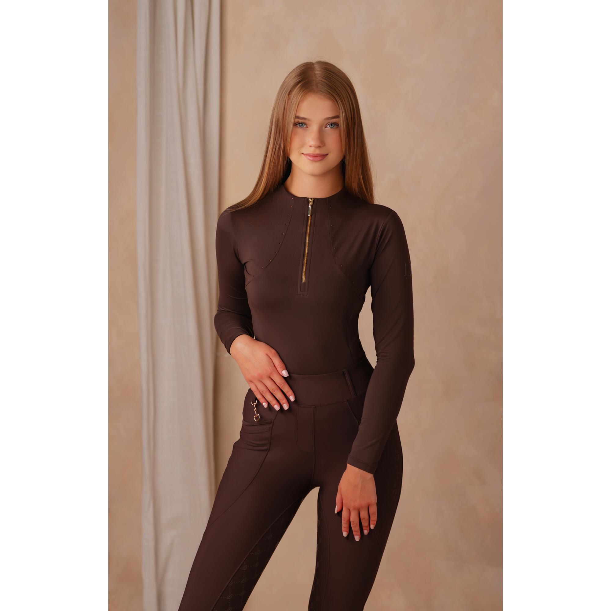 Bluzka Vanessa brązowa JD Atack