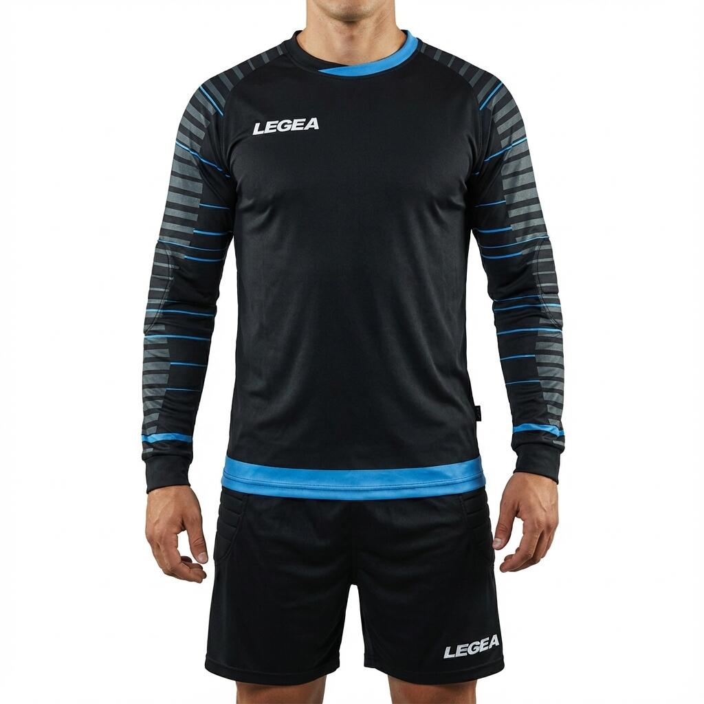 Komplet bramkarski REIMS czarny błękitny junior