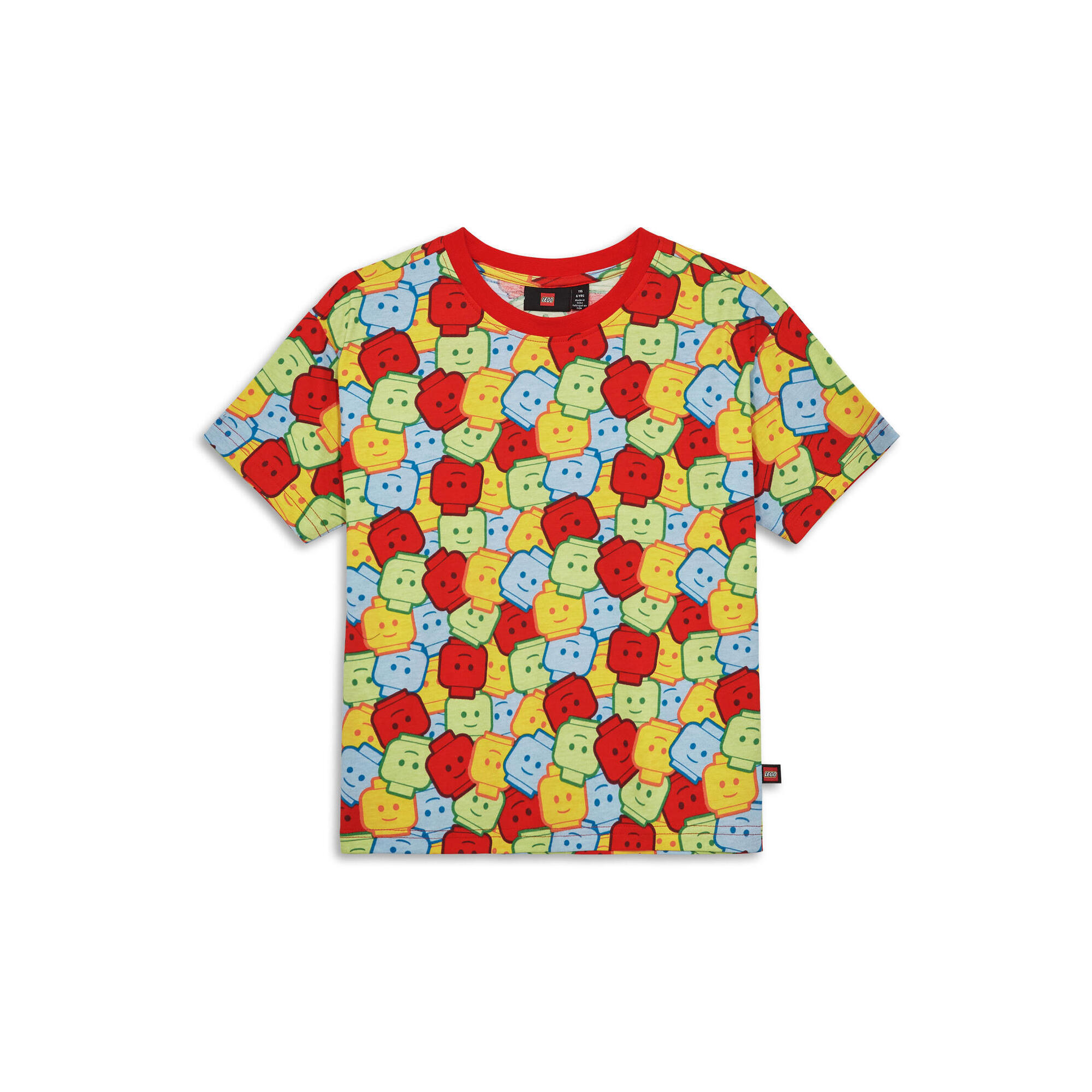 Koszulka dziecięca LEGO Iconic z bio bawełny Taffy 203, czerwona.