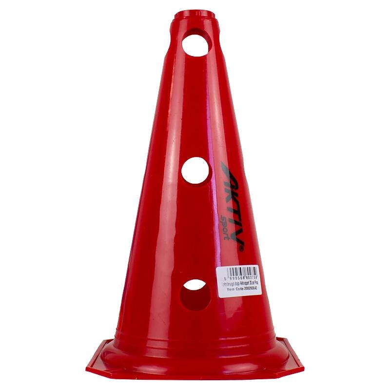 Pachołek piłkarski Aktivsport 30 cm, czerwony