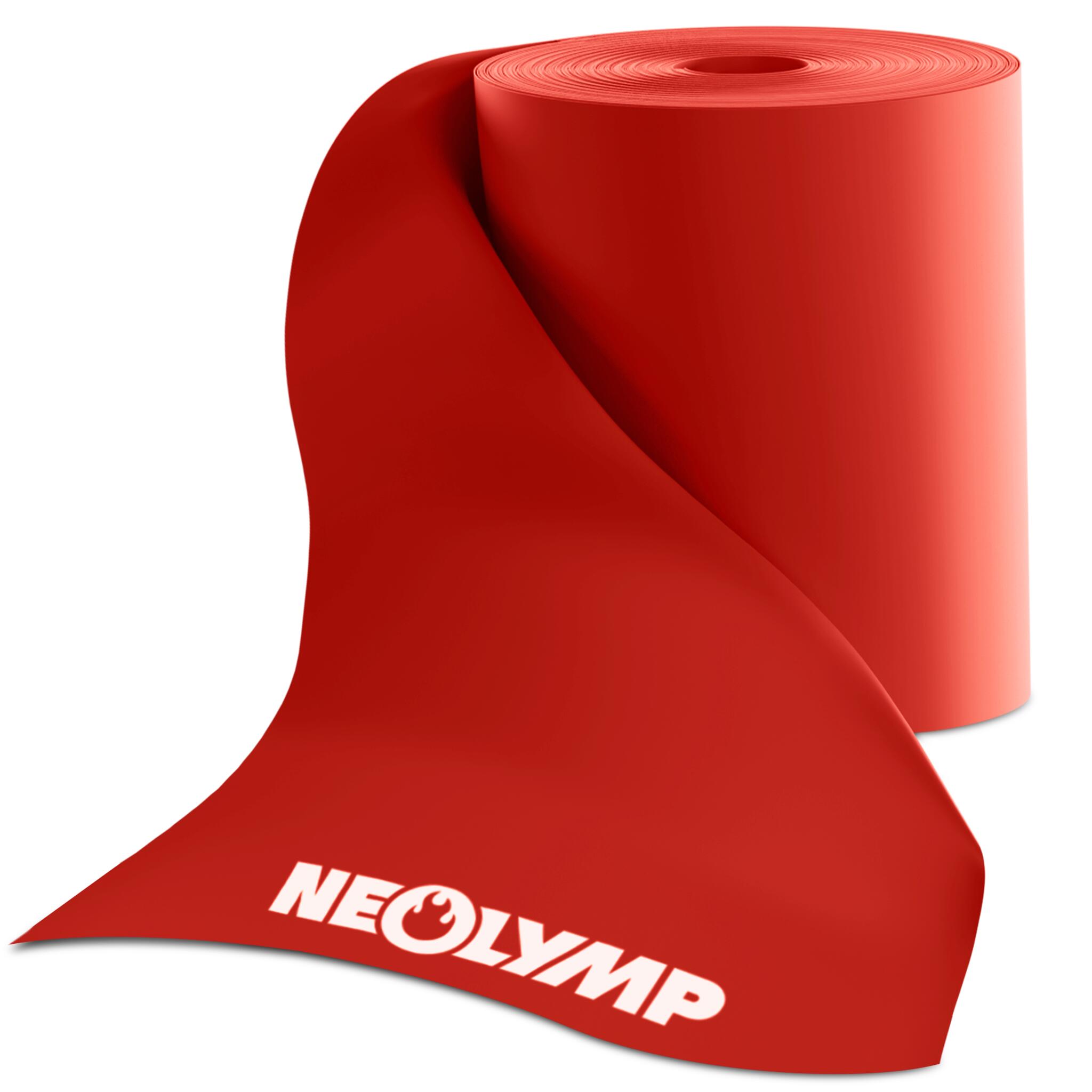 Czerwona taśma oporowa w rolce – łagodny opór do aktywacji mięśni