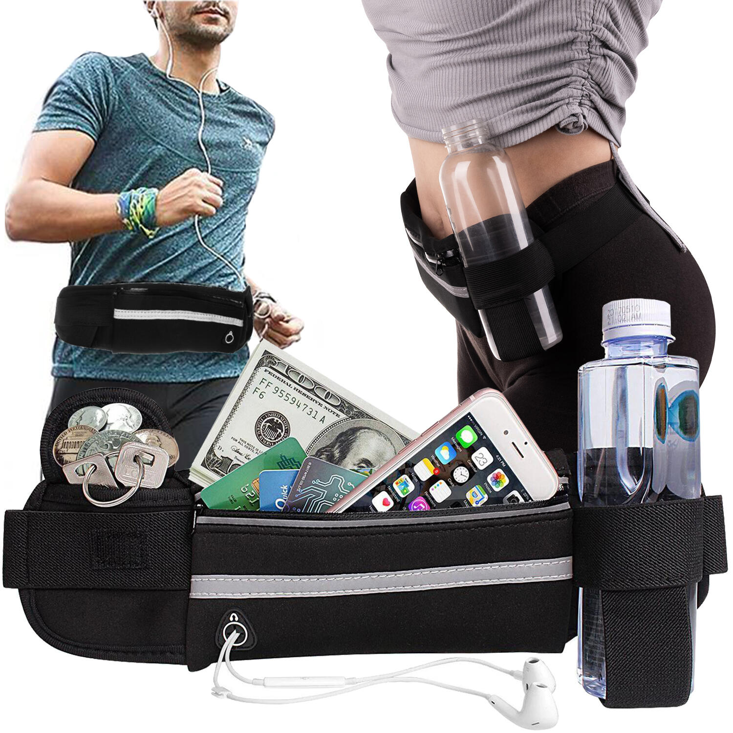 Nerka Saszetka Biodrówka na Pas Bidon Sportowa