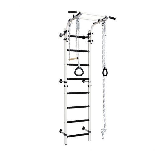 drabinka gimnastyczna Wallbarz Family 2W czarno-srebrna