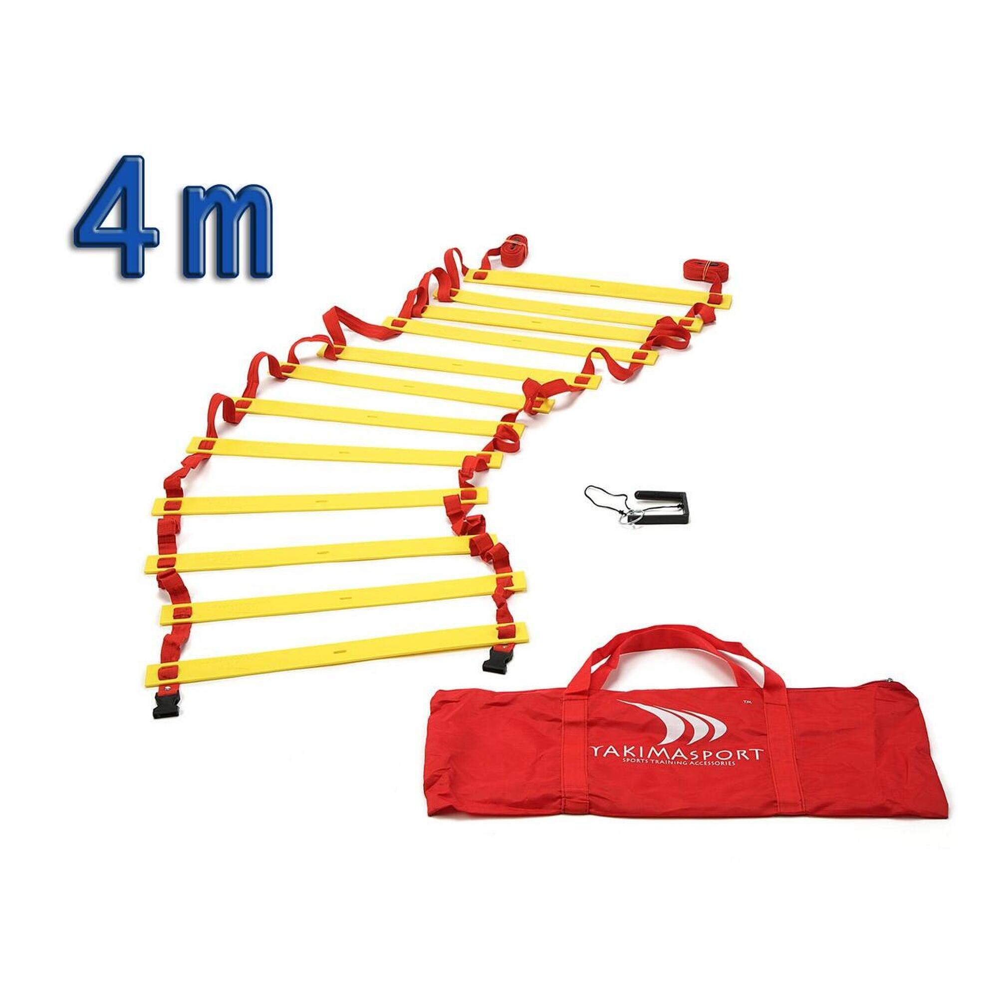 Drabinka gimanstyczna koordynacyjna 4 m do ćwiczeń treningowa + torba