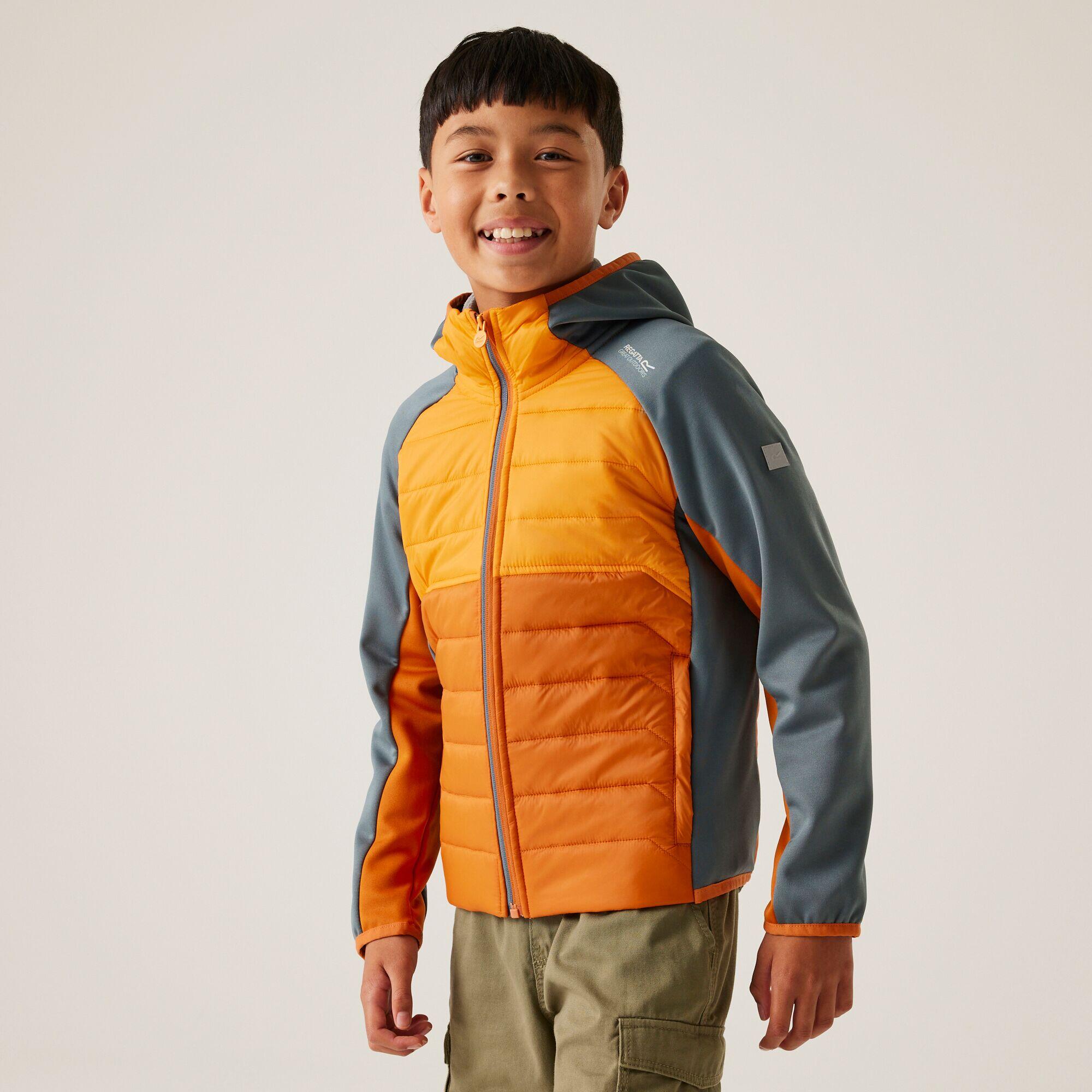 Kurtka turystyczna hybrydowa dziecięca Kielder IX