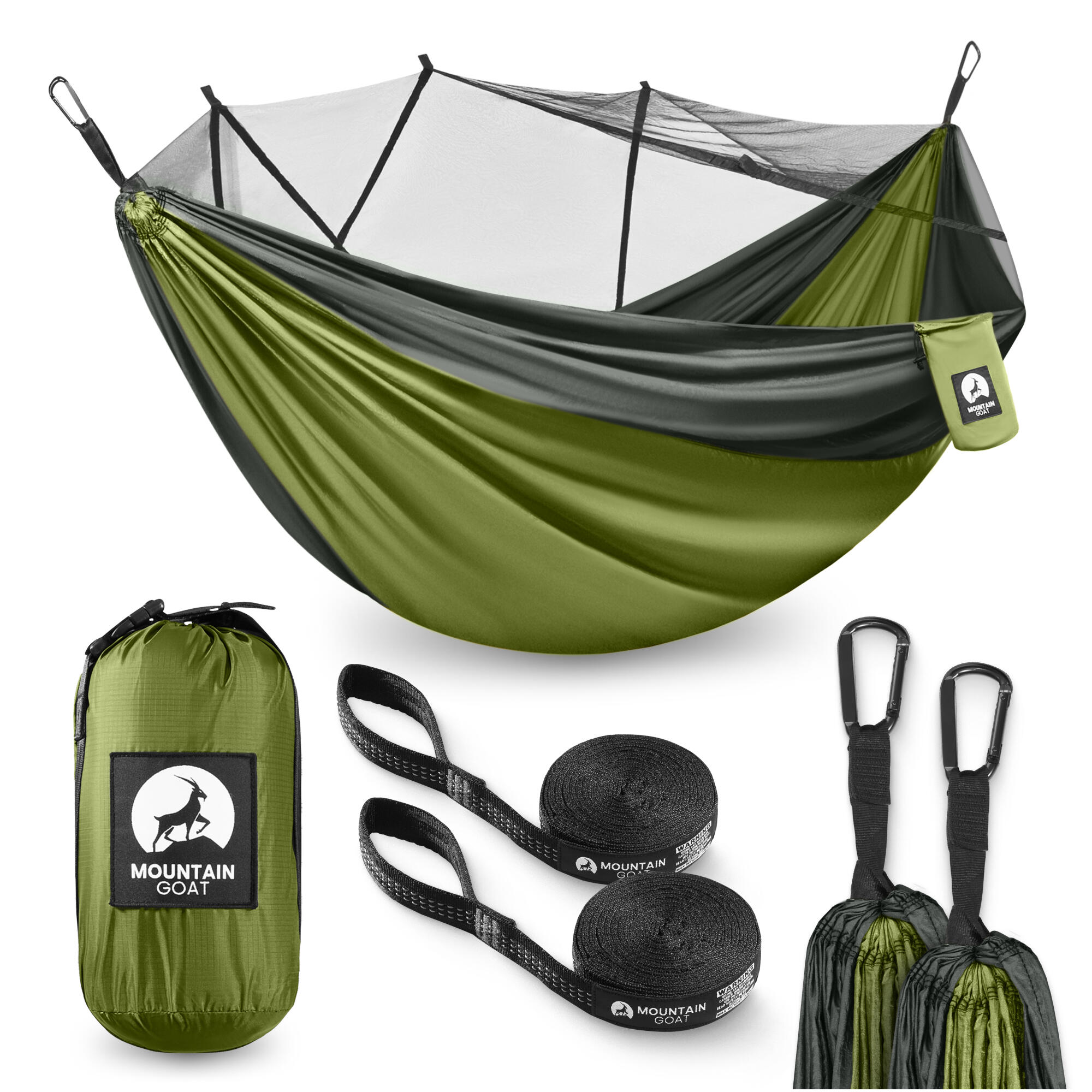 Hamak turystyczny dwuosobowy z moskitierą MOUNTAIN GOAT