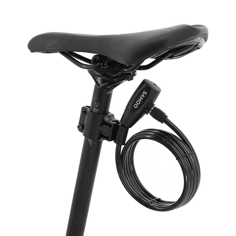 Zapięcie rowerowe spiralne na klucz 10*1800mm, SAHOO