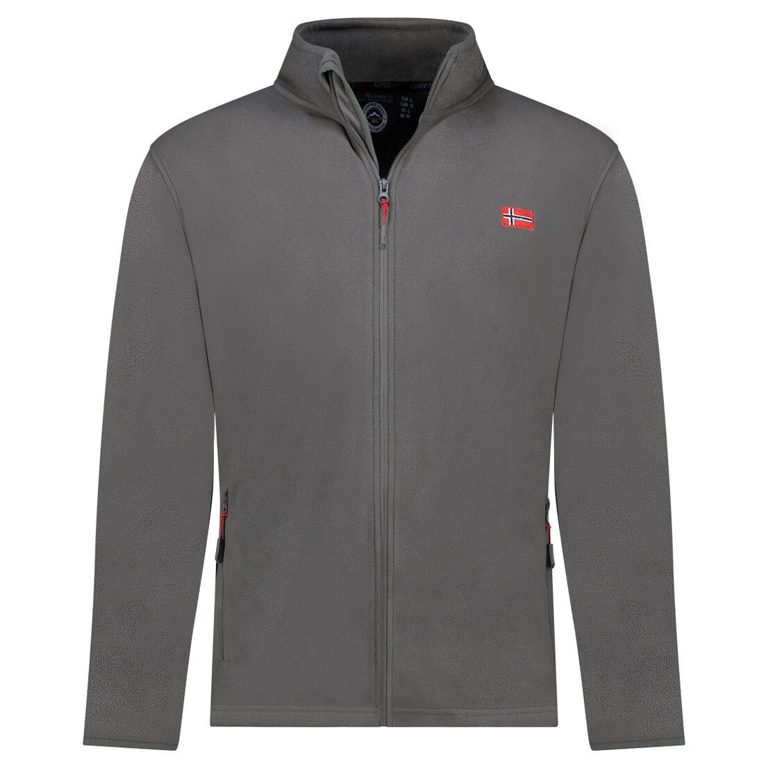 Polar męski Geographical Norway ULYSSE FZ Dark Grey - ciemnoszary.