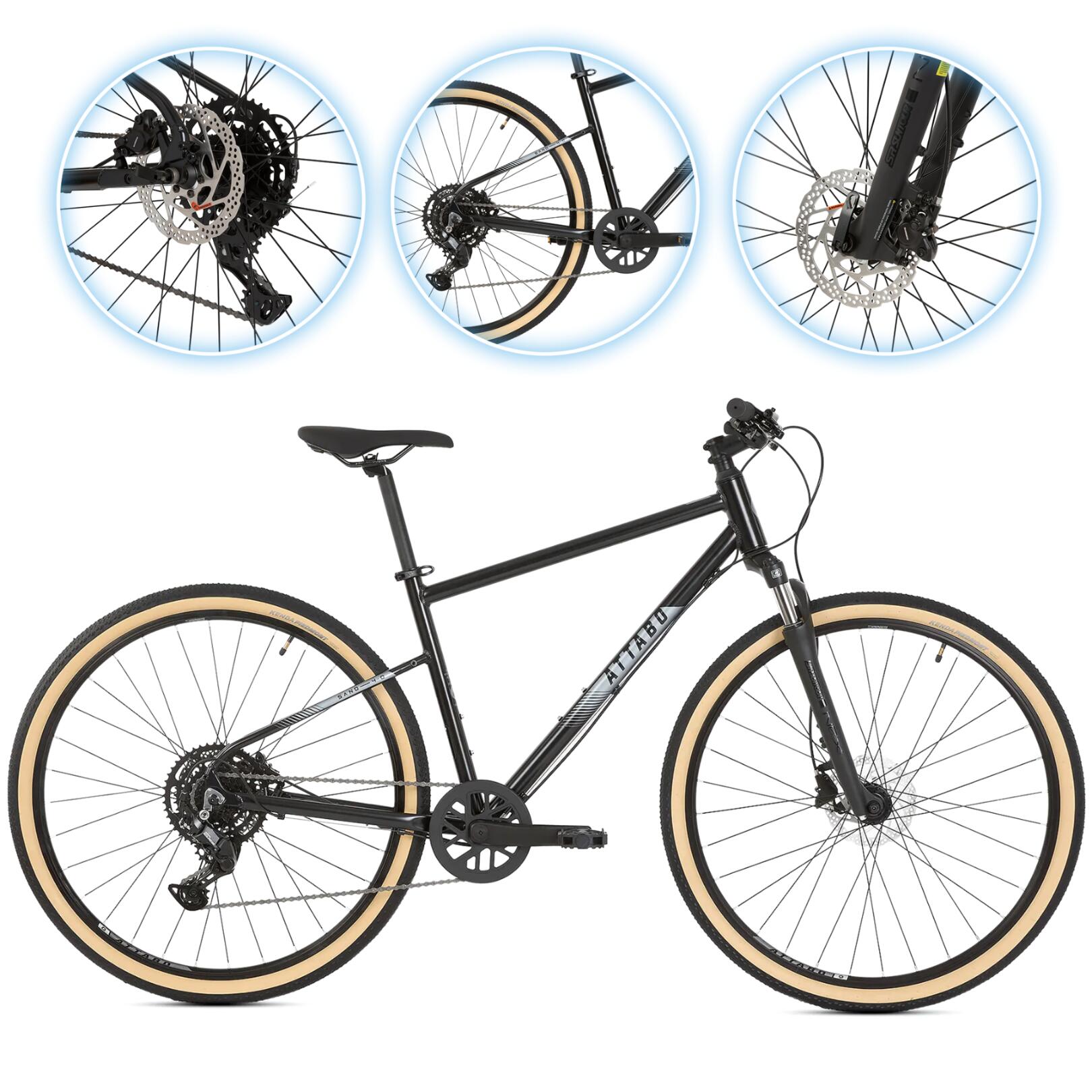 Rower crossowy męski ATTABO SANO 4.0 28"