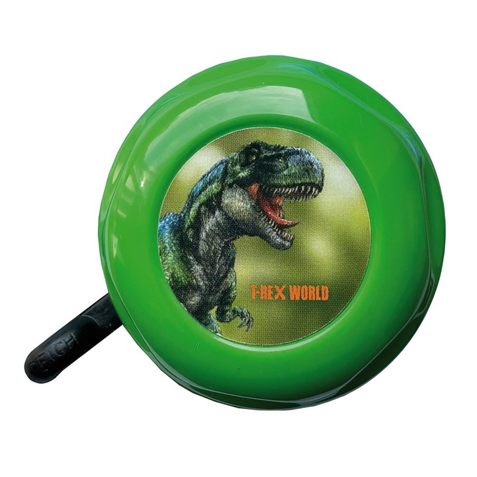 BIKE FASHION dzwonek rowerowy dla dzieci T-Rex World stal 55 mm