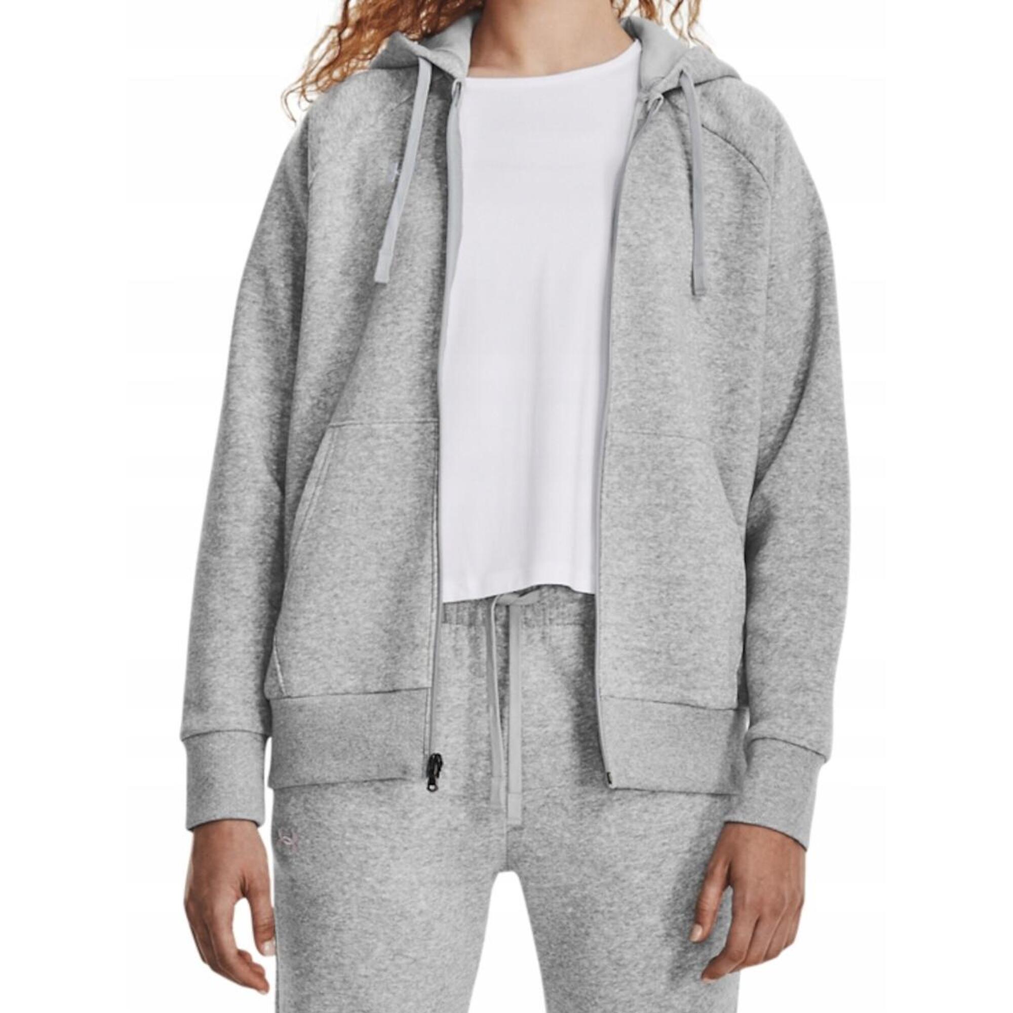 Bluza na co dzień Damska Under Armor 13 Bawełaniana Z Kapturem Zamek Dres