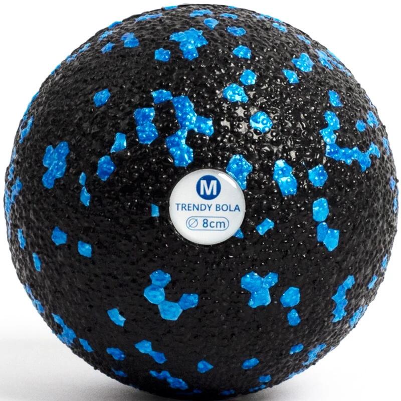 Piłka masująca Trendy Bola czarno-niebieska 8 cm
