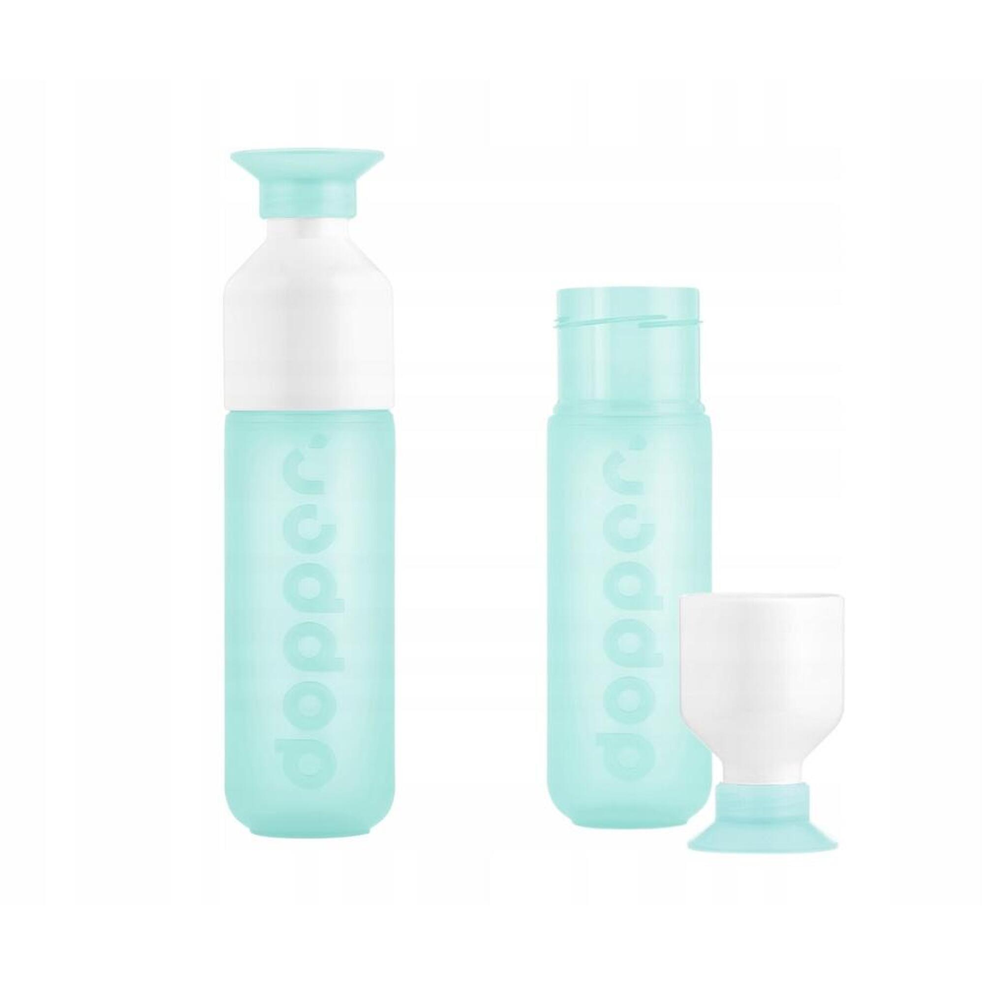 Butelka na wodę Dopper Polar Blue 450 ml z kubkiem