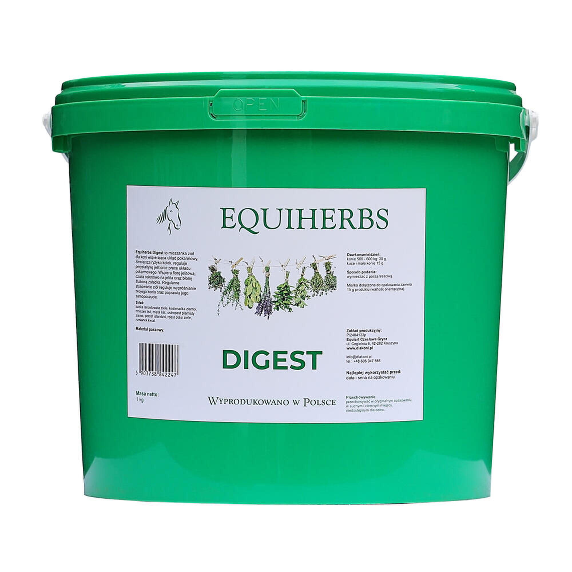 DIGEST mieszanka ziołowa 1KG EQUIHERBS