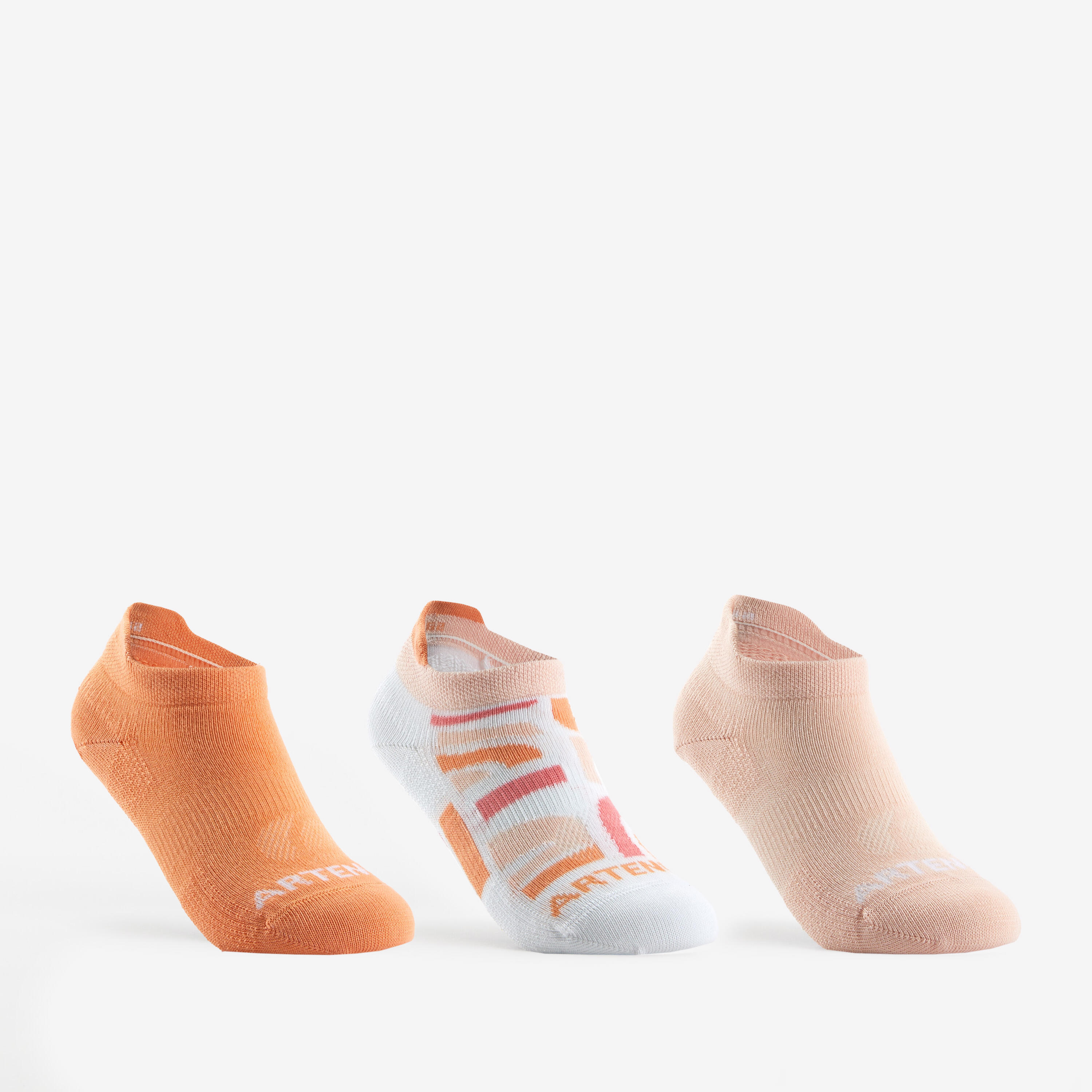 Skarpety sportowe tenis dla dzieci RS 160 Lowedge niskie 3 pary