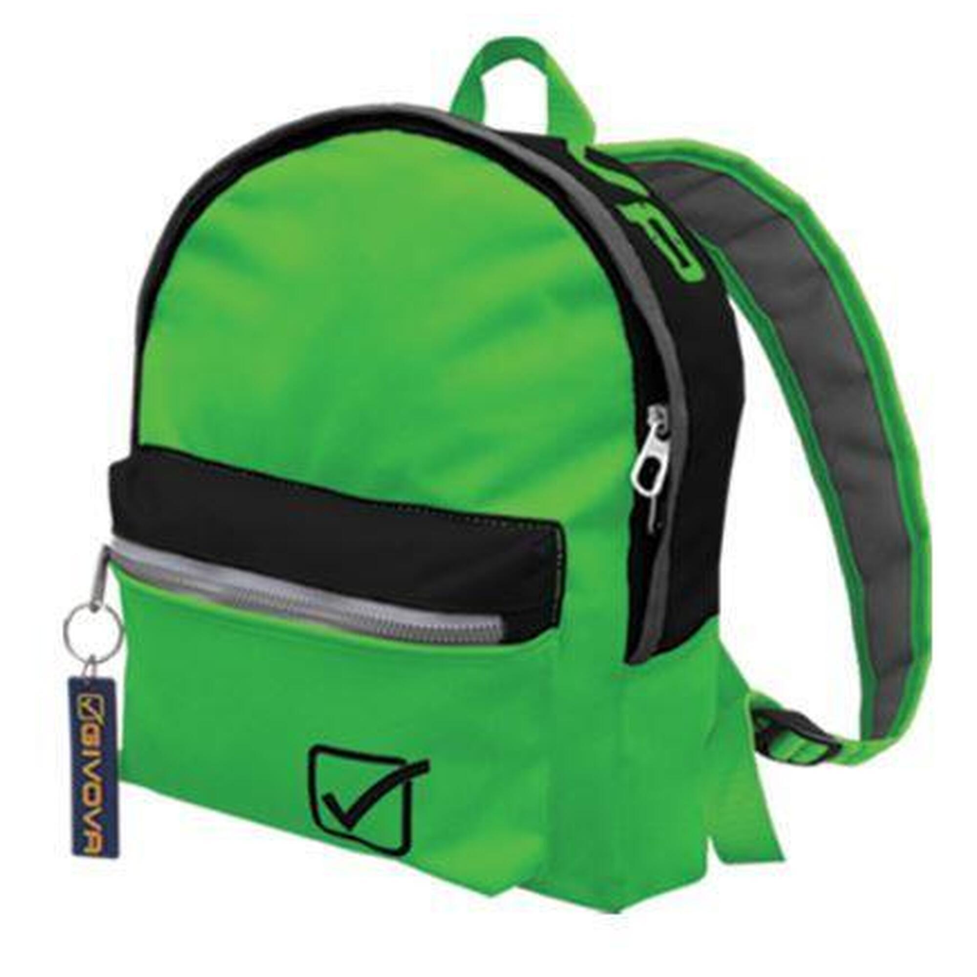Plecak GIVOVA Uniwersytet Fluo Zielony - Czarny - Trwały i Przestronny