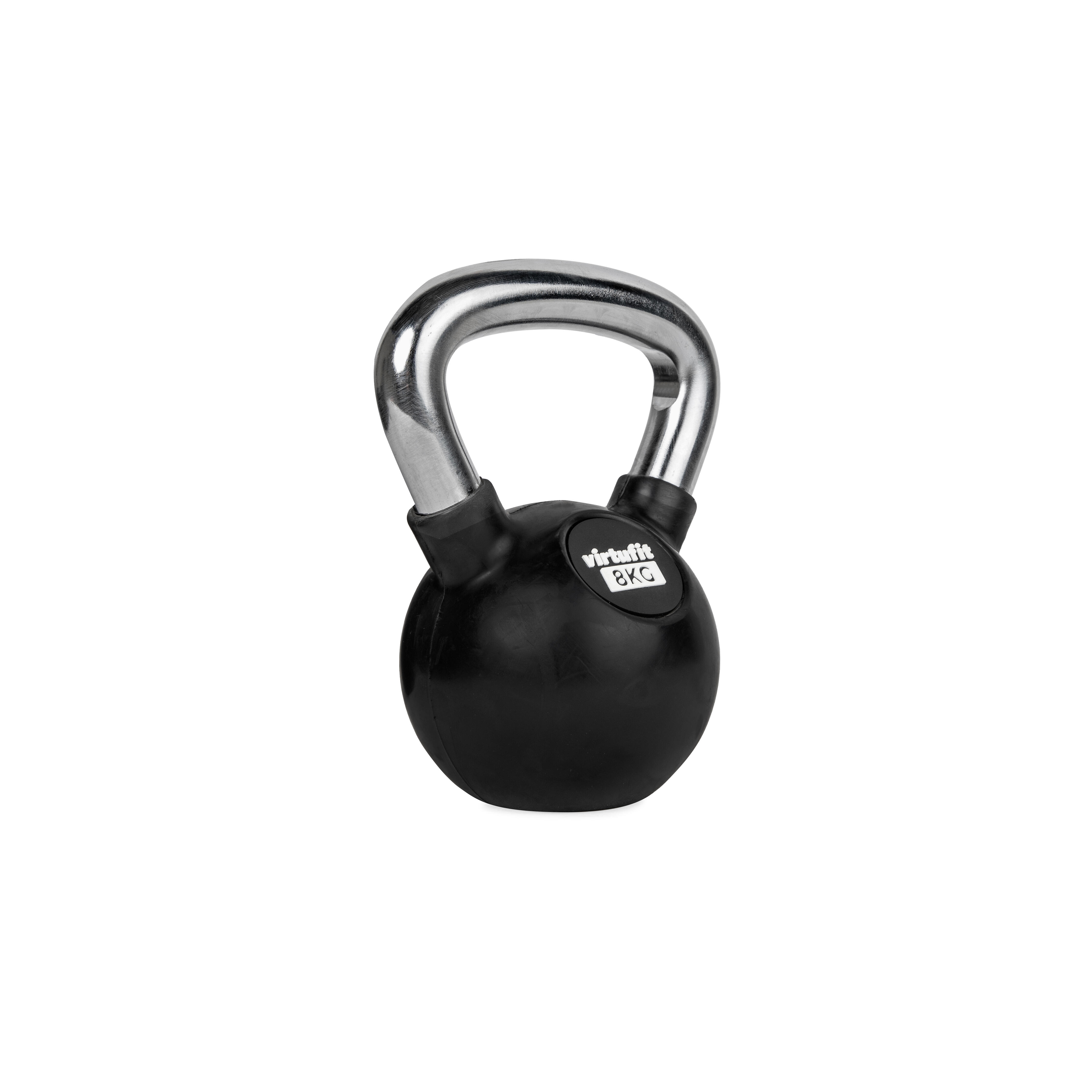 Kettlebell - Fitness - guma/chrom