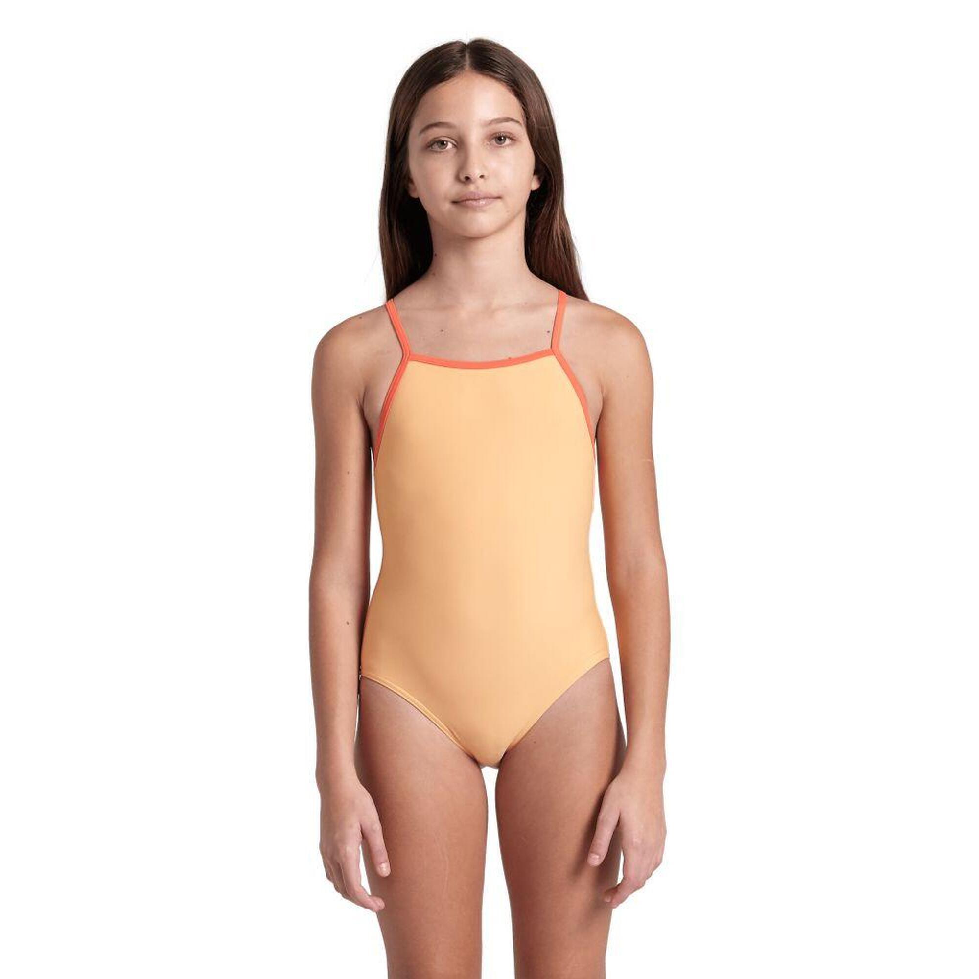 Strój kąpielowy dziewczęcy jednoczęściowy na basen Arena Essentials