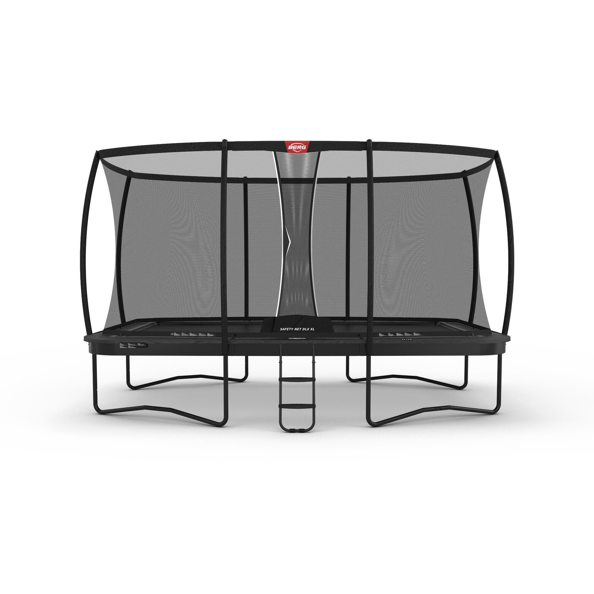 Trampolina prostokątna z siatką bezpieczeństwa deluxe BERG Elite
