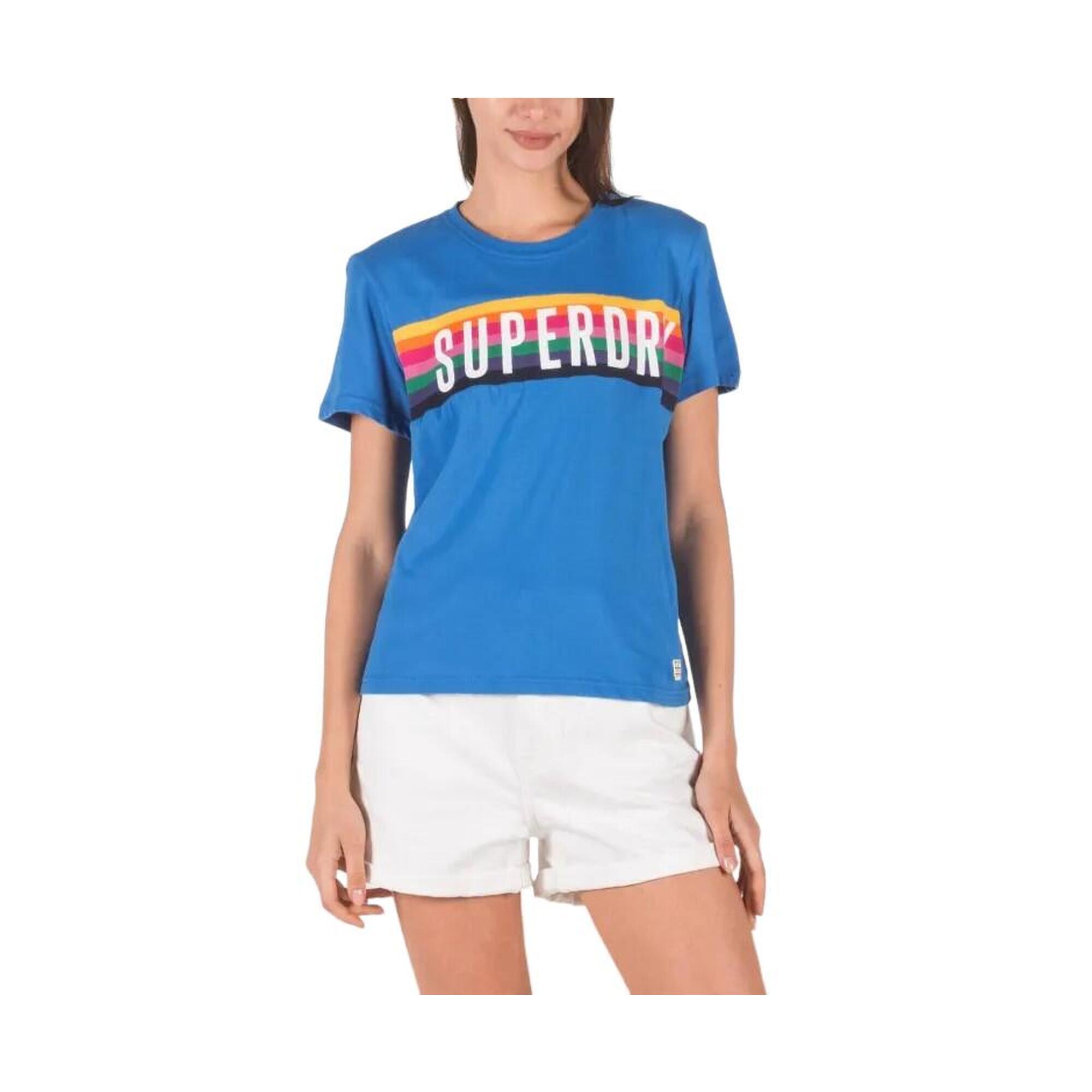 Koszulka turystyczna damska Superdry Rainbow Graphic Tee