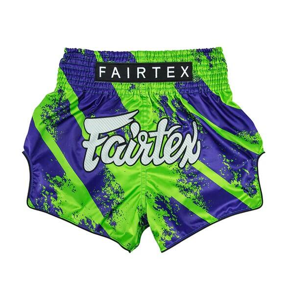 Spodenki Muay Thai Fairtex BS1928 Niebieskie/Zielone L