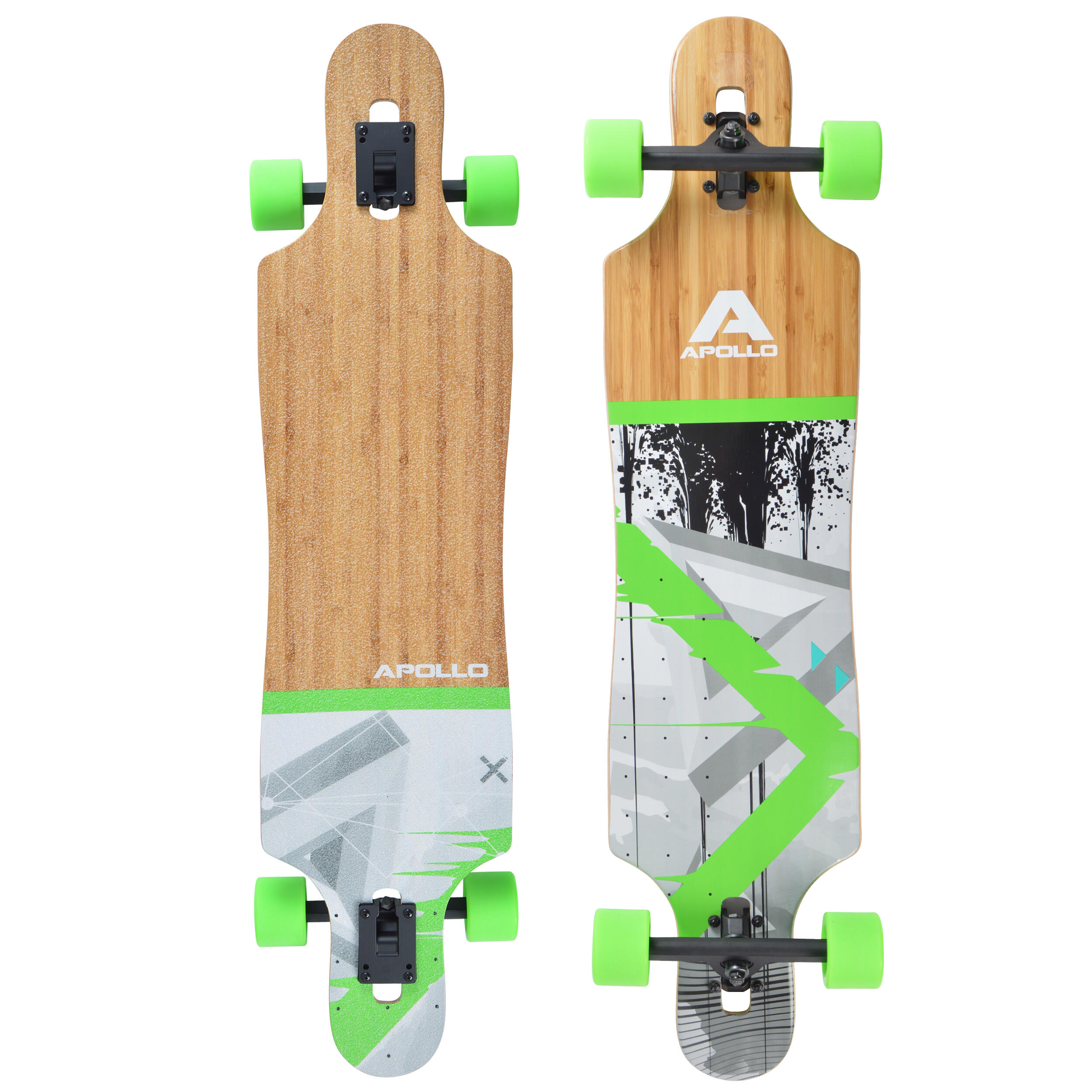 Longboard 40" Deskorolka Bambusowa dla Nastolatków i Dorosłych ABEC-9 Flex 2