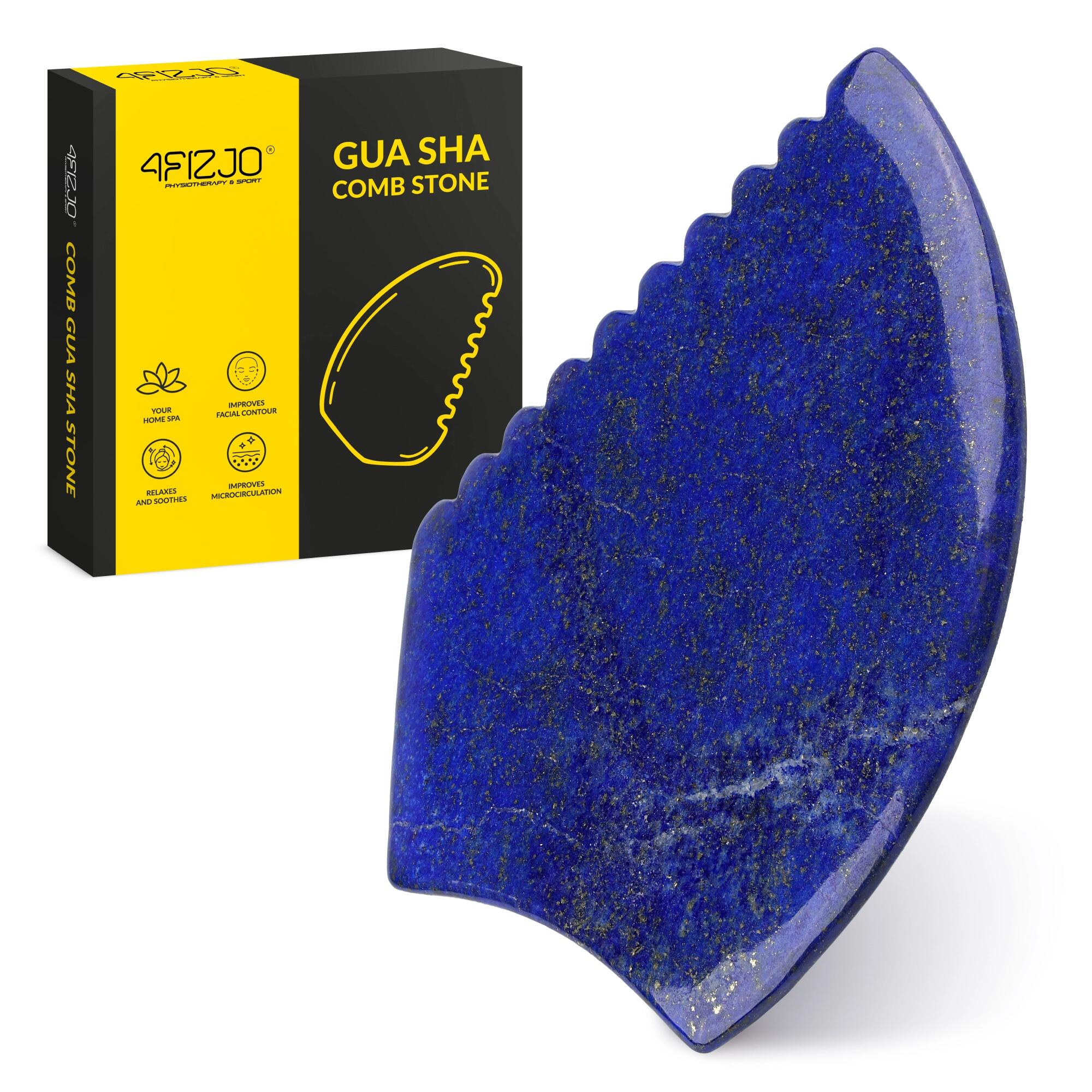 Karbowany kamień Gua Sha z naturalnego minerału do liftingu 4FIZJO