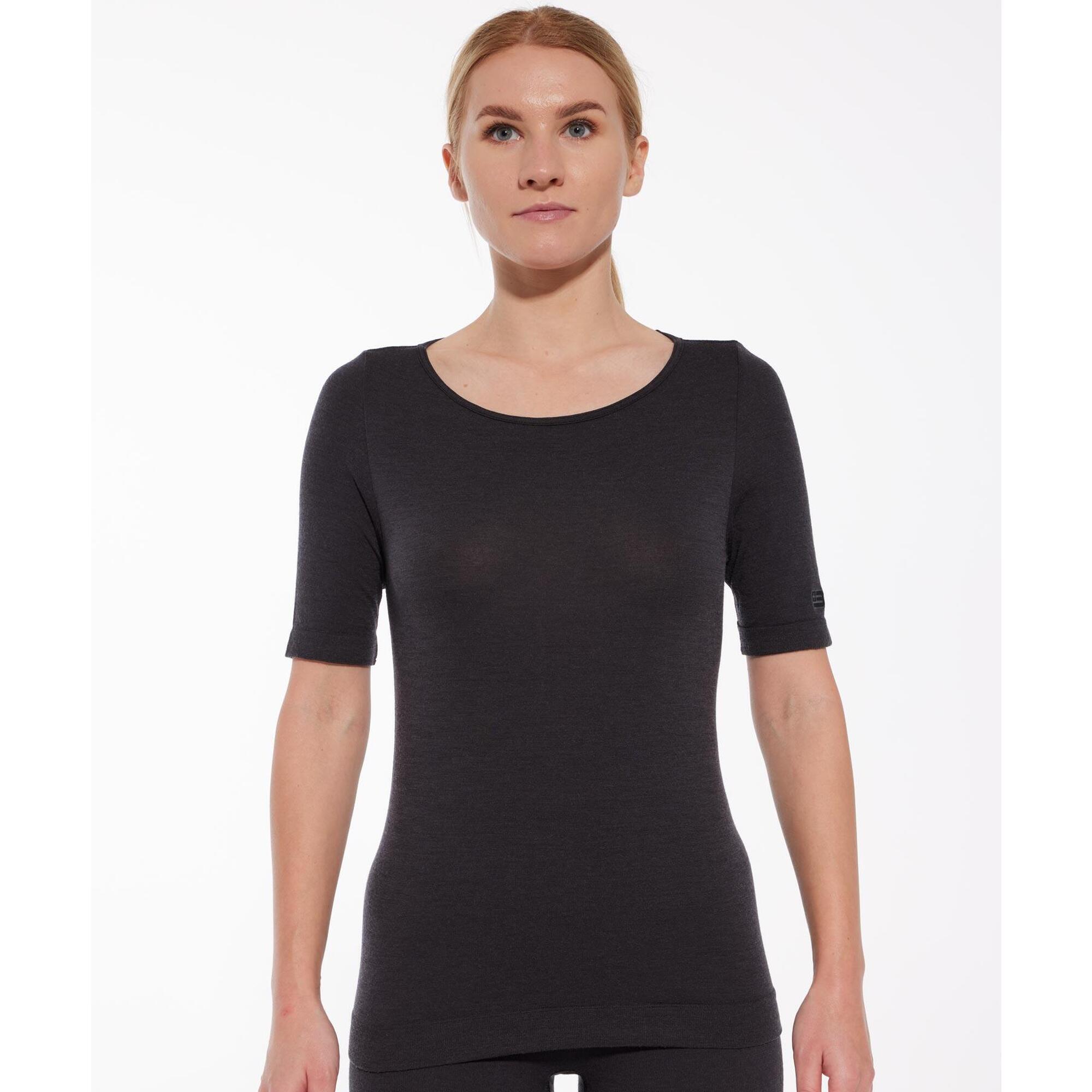 Koszulka damska z krótkim rękawem Brubeck JOGA MERINO