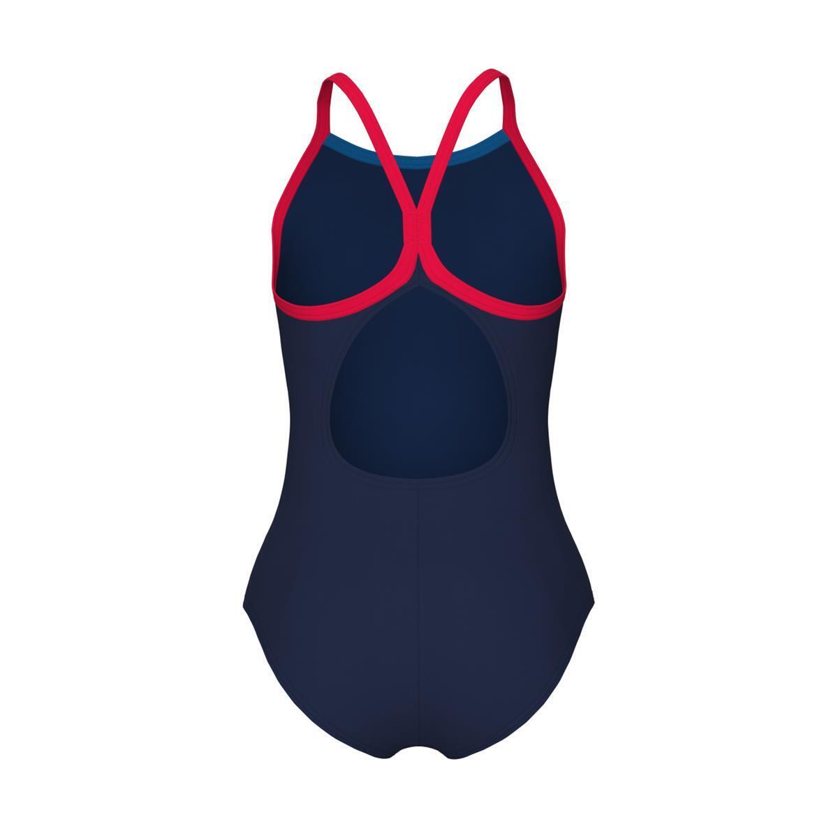 Kostium kąpielowy dla dziewczynki 1-częściowy Arena Light drop solid