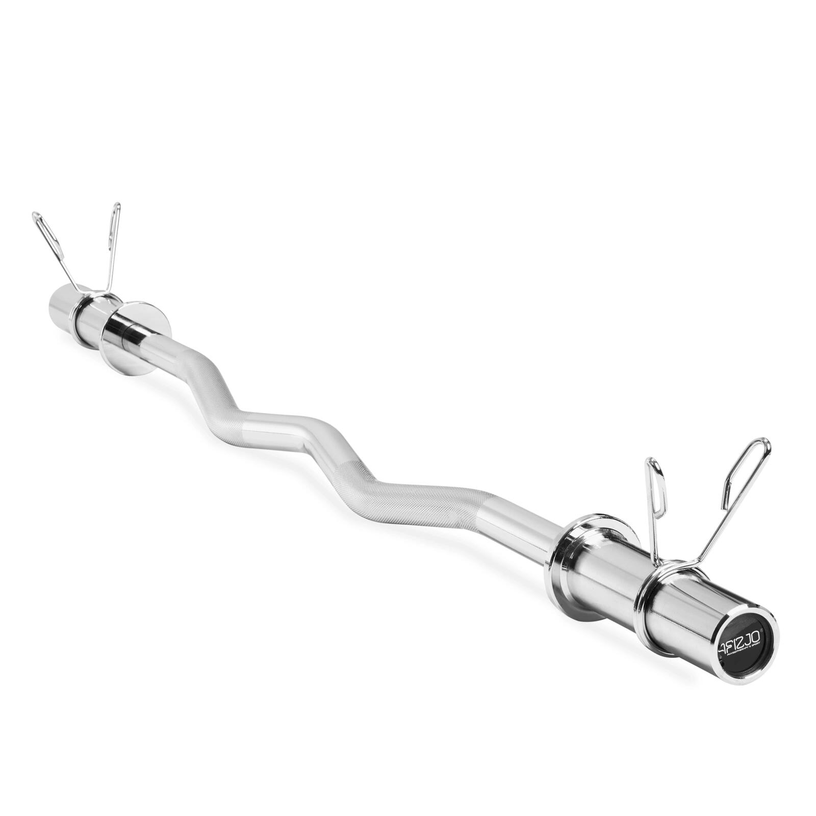 Gryf lekko łamany do sztangi do treningu siłowego 4FIZJO sprężynowy 120 cm