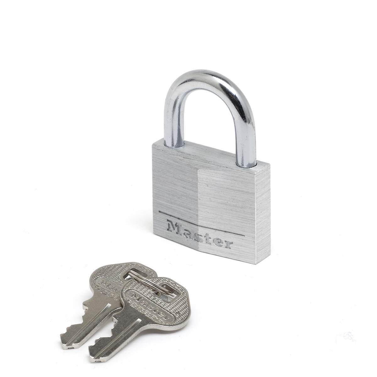 Kłódka na klucz Master Lock 9140EURD z aluminium, kolor szary, 4 x 5,9 x 1,3 cm