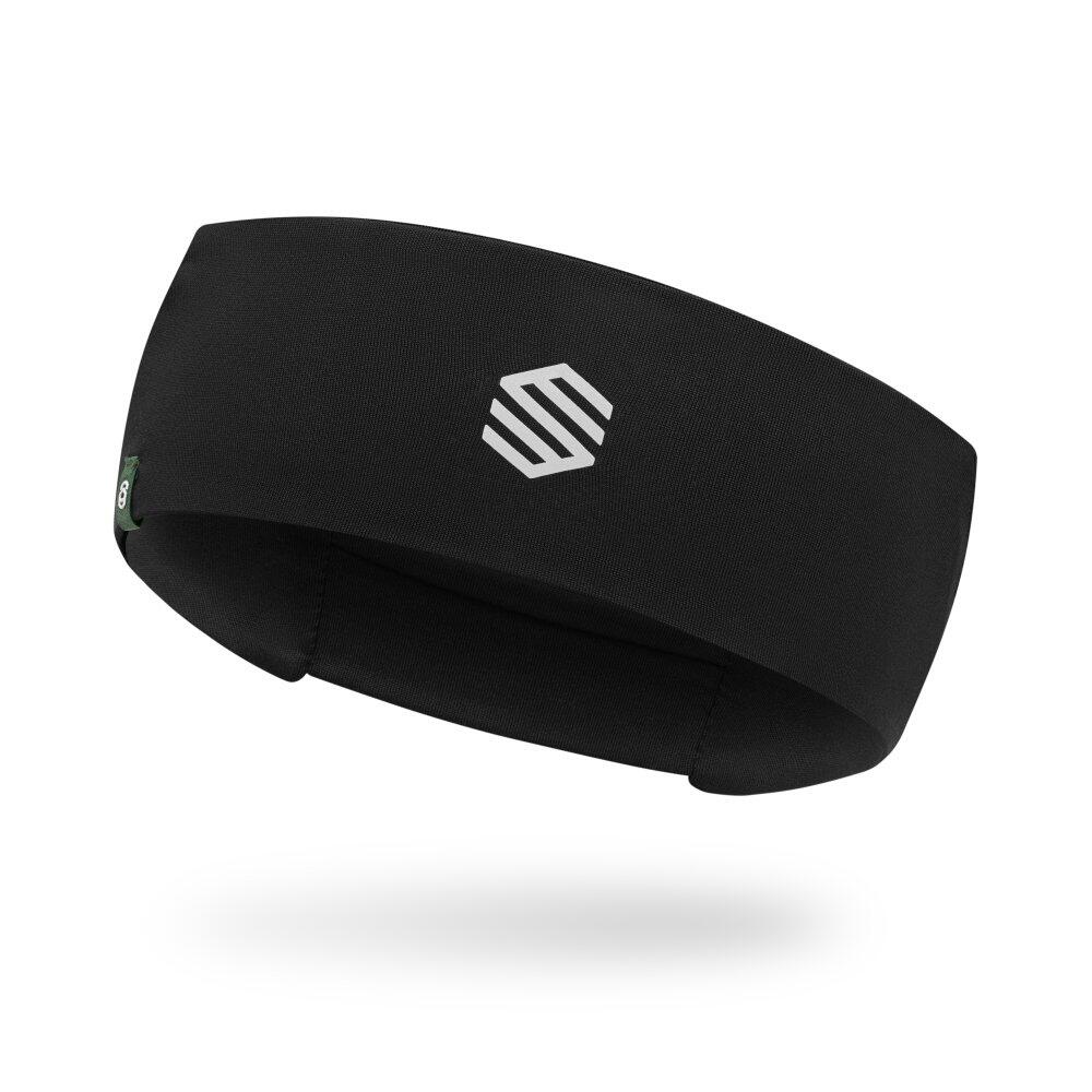 Termoaktywna opaska na głowę do biegania Fitness Siroko Kines Black