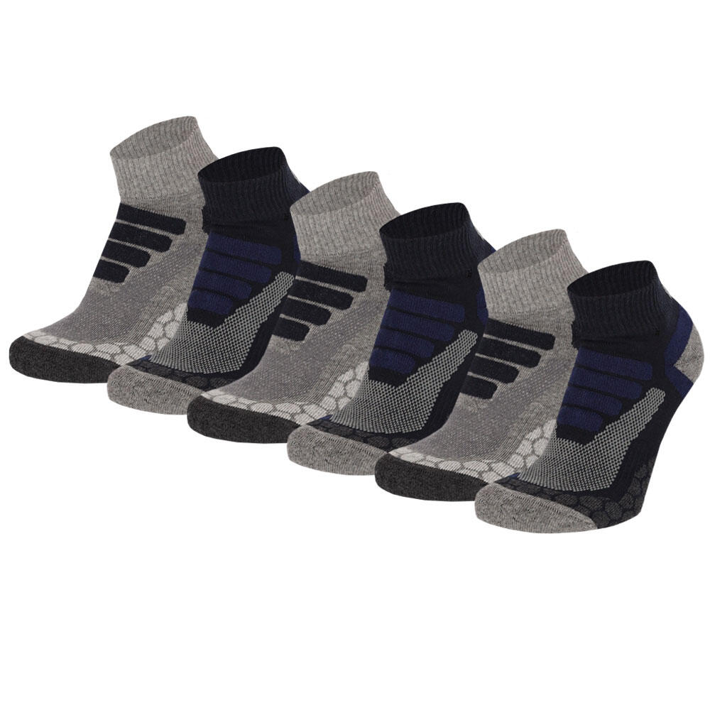 Skarpety turystyczne Xtreme Quarter, 6 par., Multi Blue