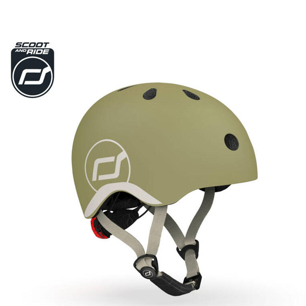 Kask dla dzieci Scootandride XXS-S dla dzieci 1-5 lat Olive