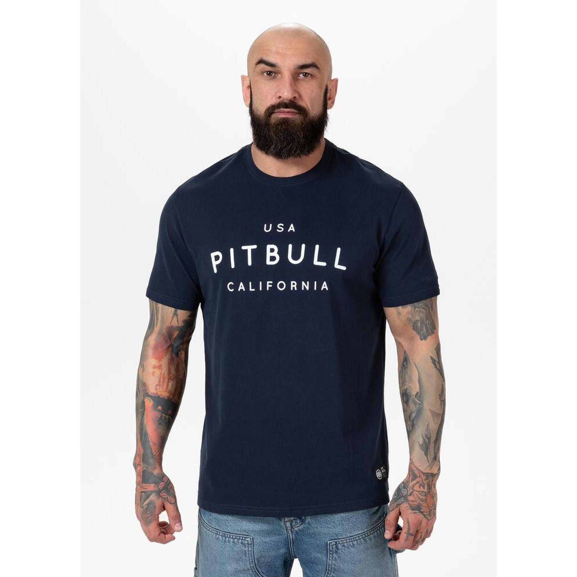 Koszulka bawełniana sportowa t-shirt dla dorosłych Garment Washed USA Cal