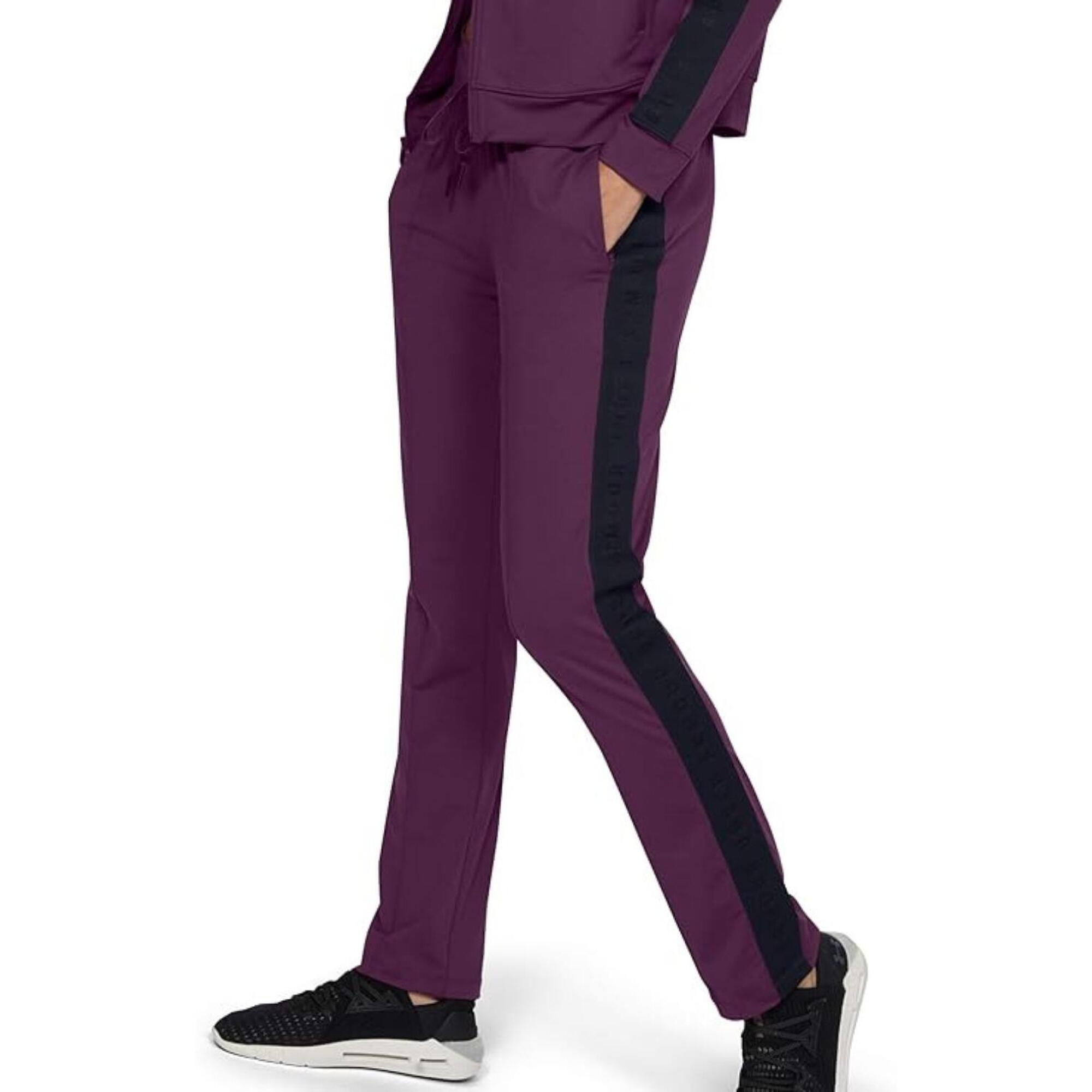 Spodnie treningowe damskie Under Armour Mujer sportowe fioletowe